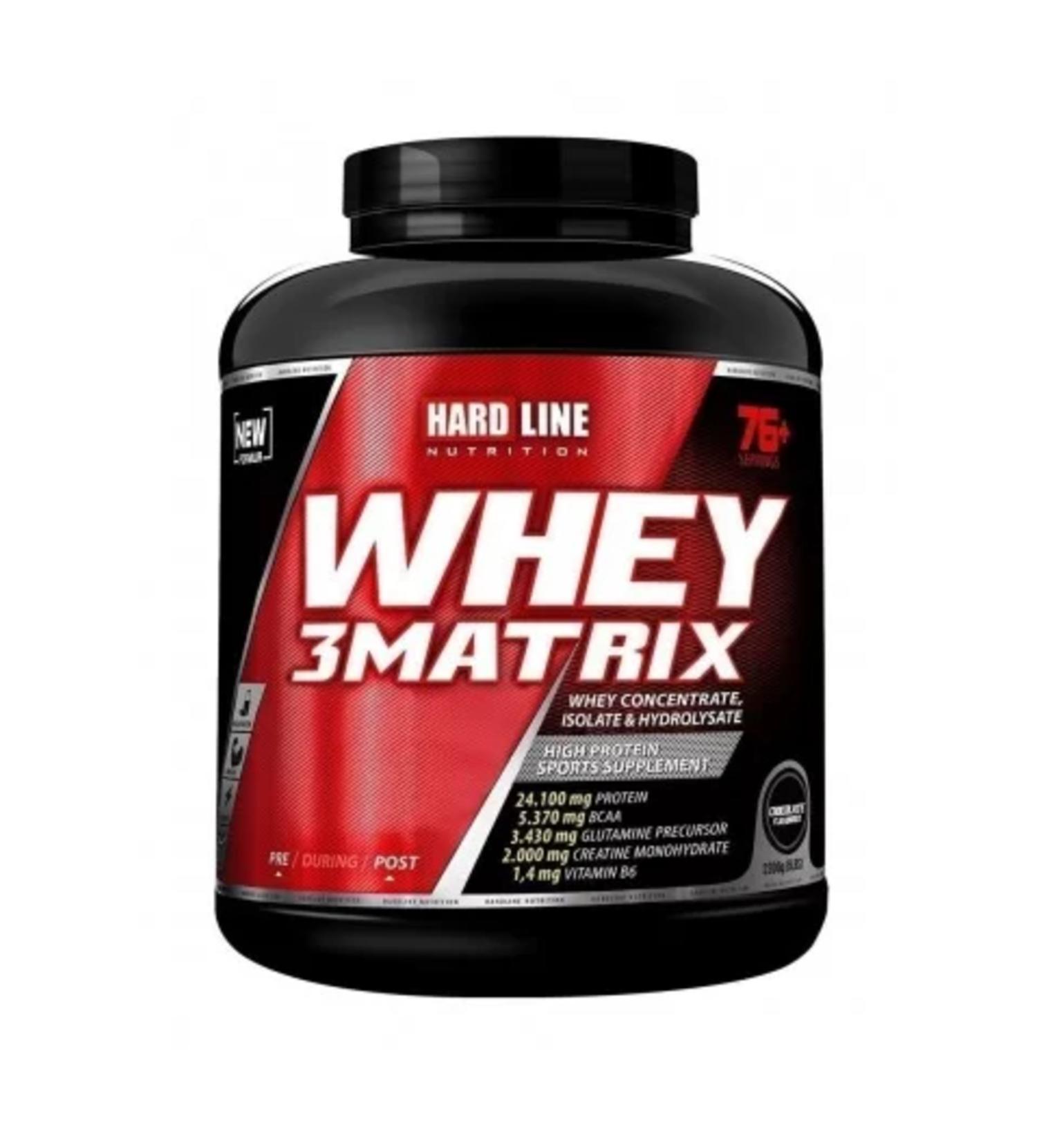 Hardline Whey 3Matrix Protein Powder 2300gr (SINGLE)
