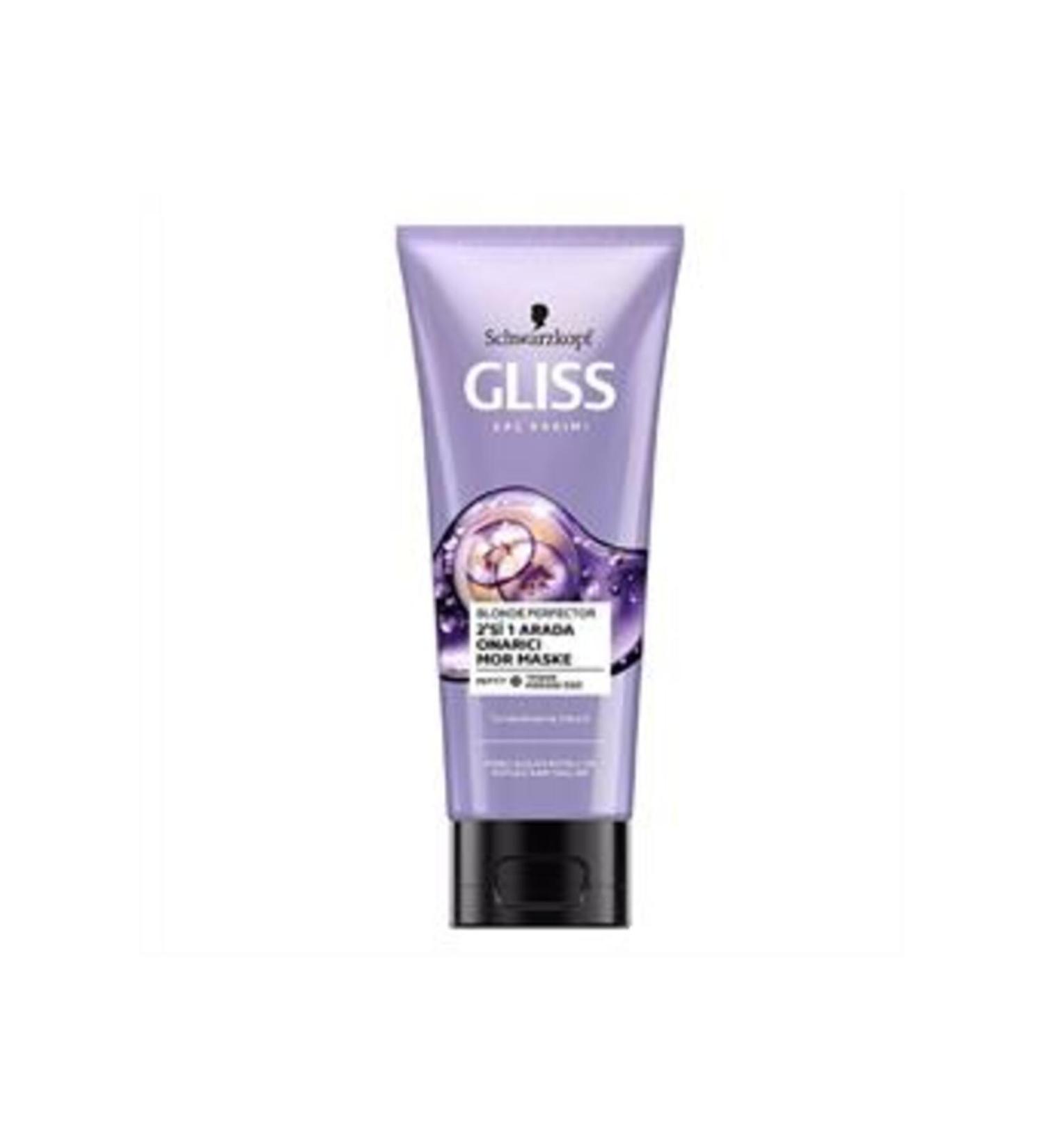 Gliss Blonde Perfector Anti-Orange Purple Mask 200ml (SINGLE)