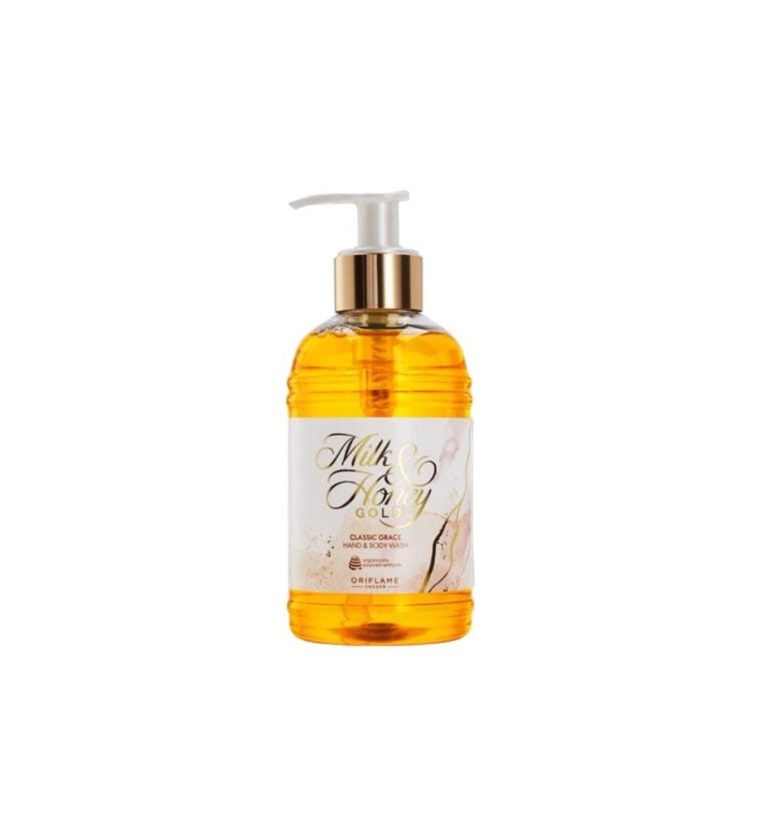 Oriflame Milk Honey Gold Classic Grace Hand and Body Wash Gel 300 ML - 45817 - Buy Online on GoSupps.com