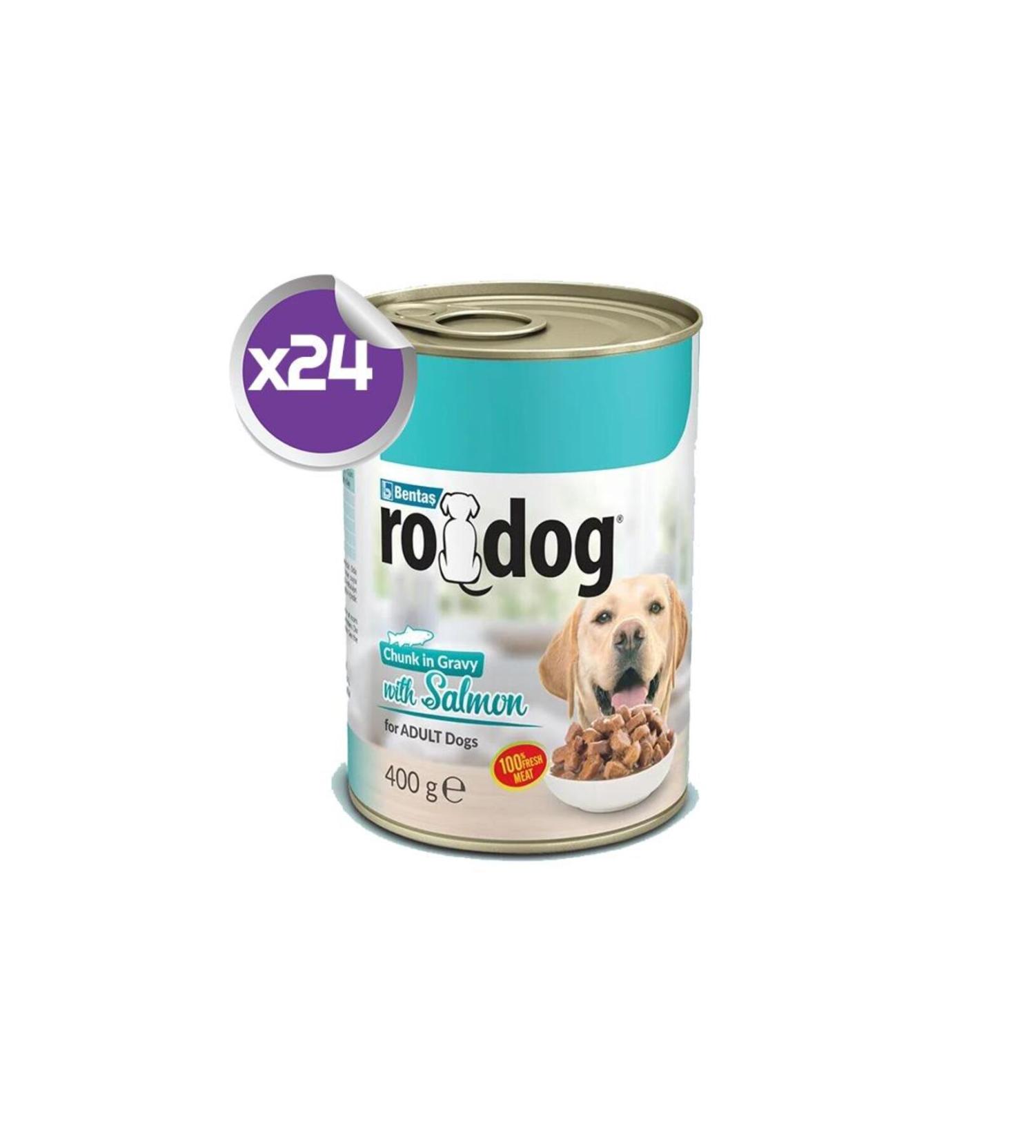 Rodog Adult Dog Canned Food with Salmon 24x400gr