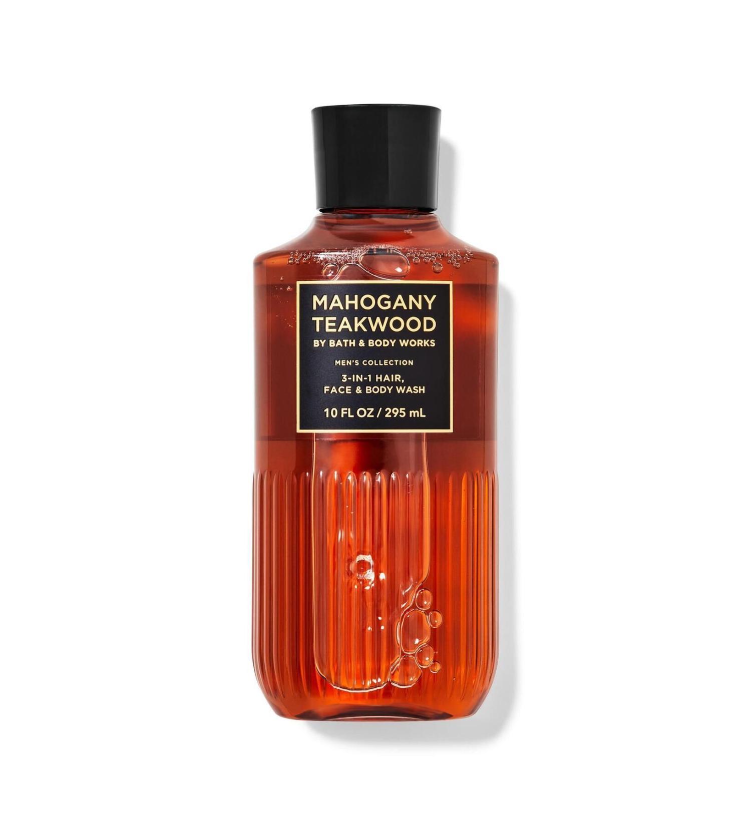 Bath & Body Works Teakwood 3 in 1 Hair Face and Body Shampoo 295 ml