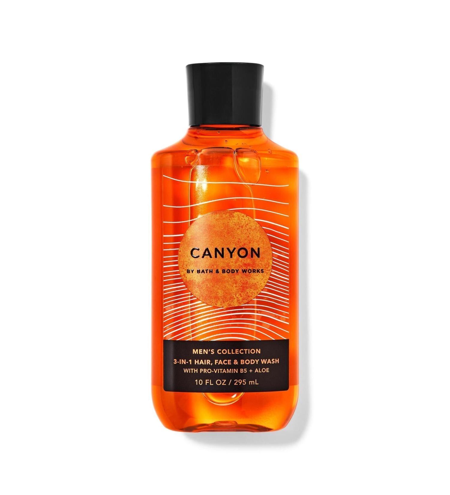 Bath & Body Works Mens Canyon 3 in 1 Hair Face and Body Shampoo 295 ml