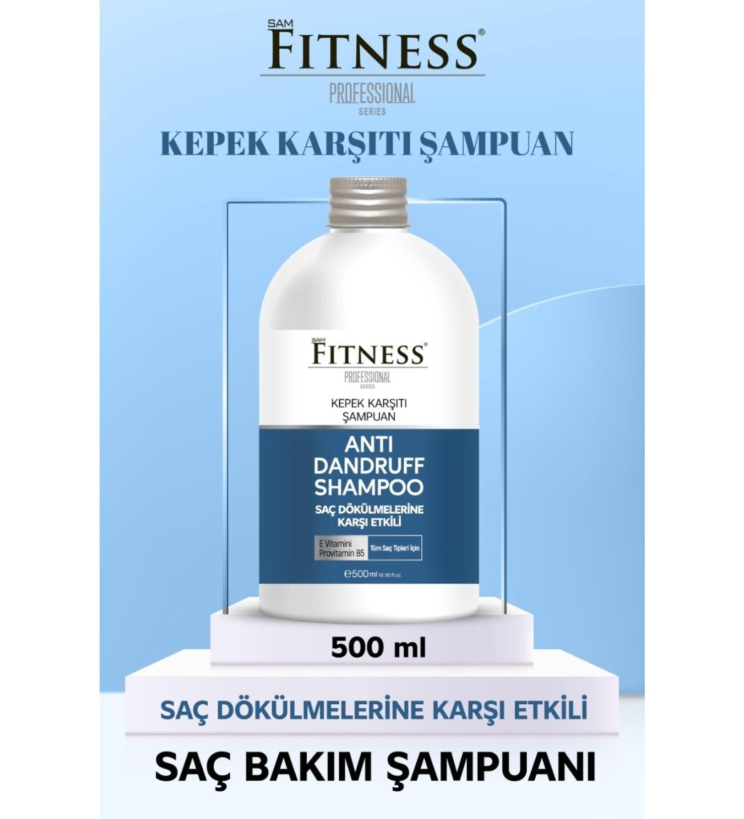 Fitness Professional Anti-Hair Loss Care Shampoo Anti-Dandruff 500 ml With Vitamin E and Provitamin B5 - Buy Online on GoSupps.com