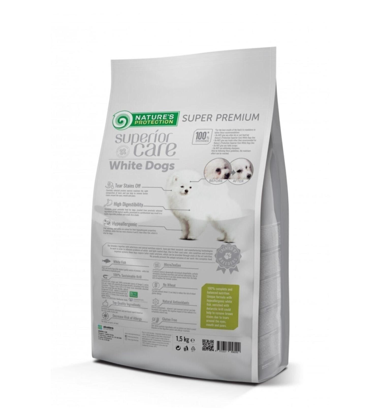 Nature's Protection White Dogs Junior Grain-free Gluten-free Small and Mini Breeds 1 5kg