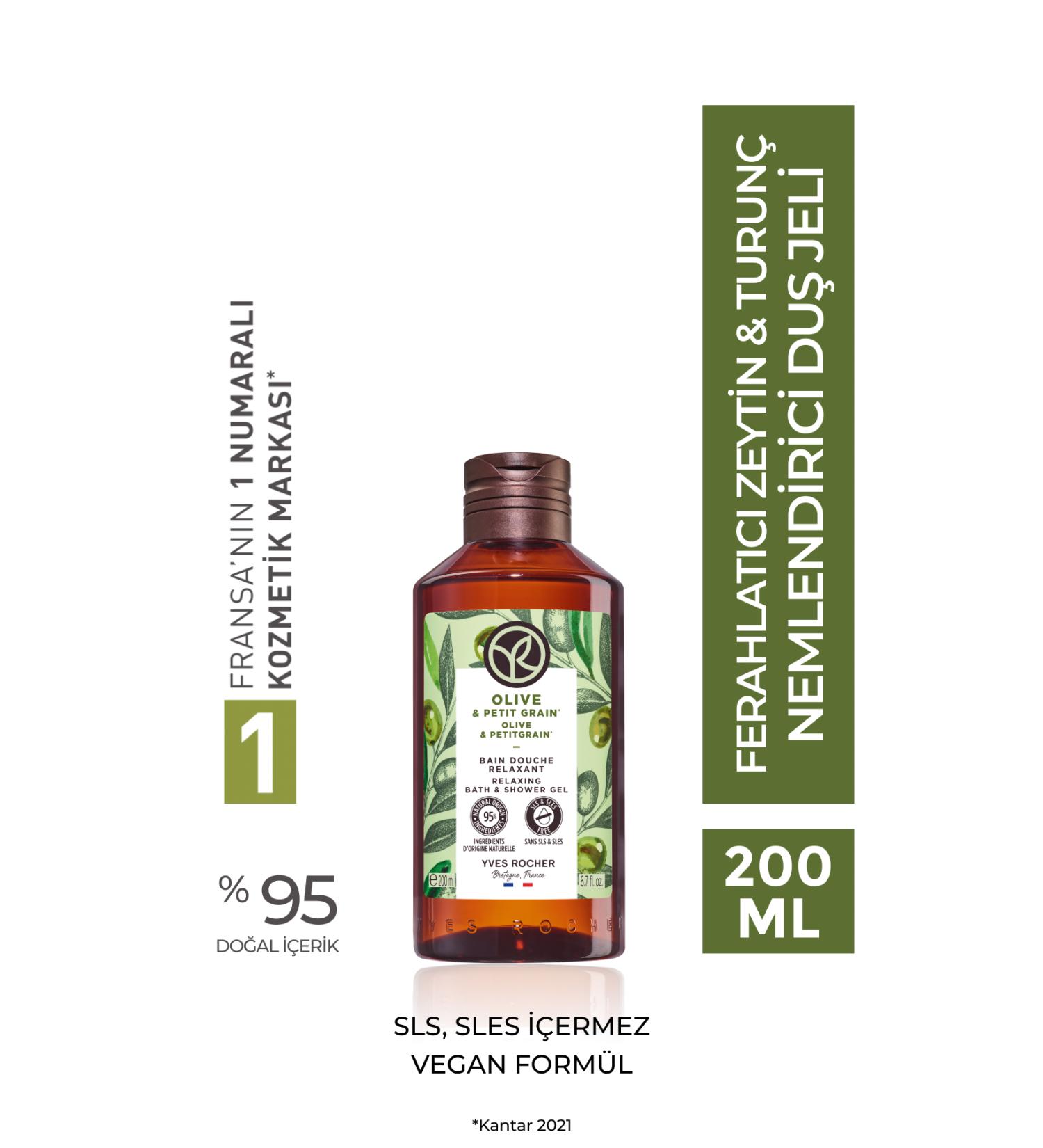 Yves Rocher Moisturizing Shower Gel - Refreshing Olive Citrus - 200ml-15503 - Buy Online on GoSupps.com