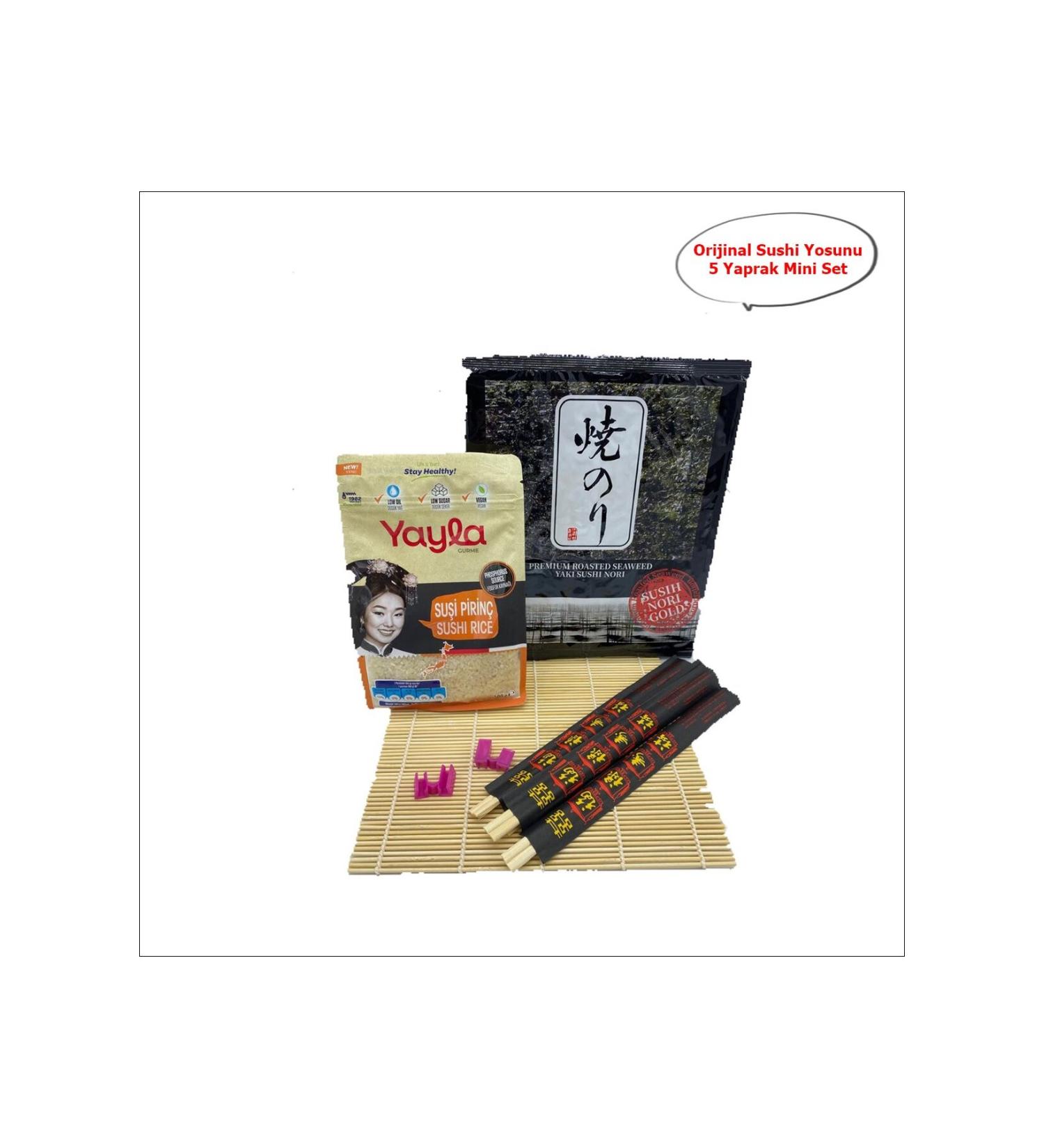 SEA FOOD Original Yaki Sushi Nori Gold 5 Sheets Mini Sushi Set
