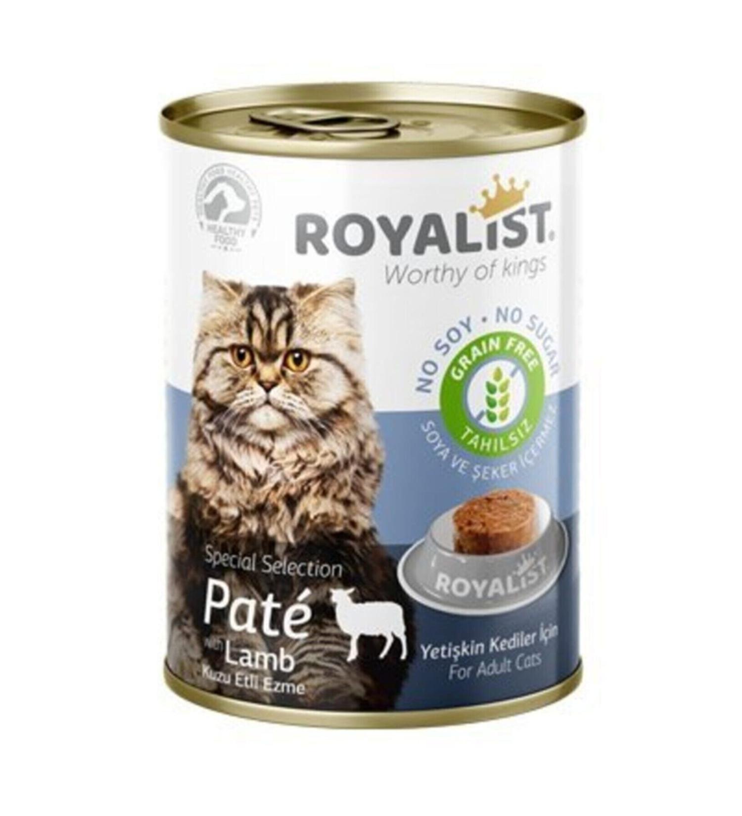 Royalist Lamb Adult Cat Paste Canned Food 400 Gr 12 Liters