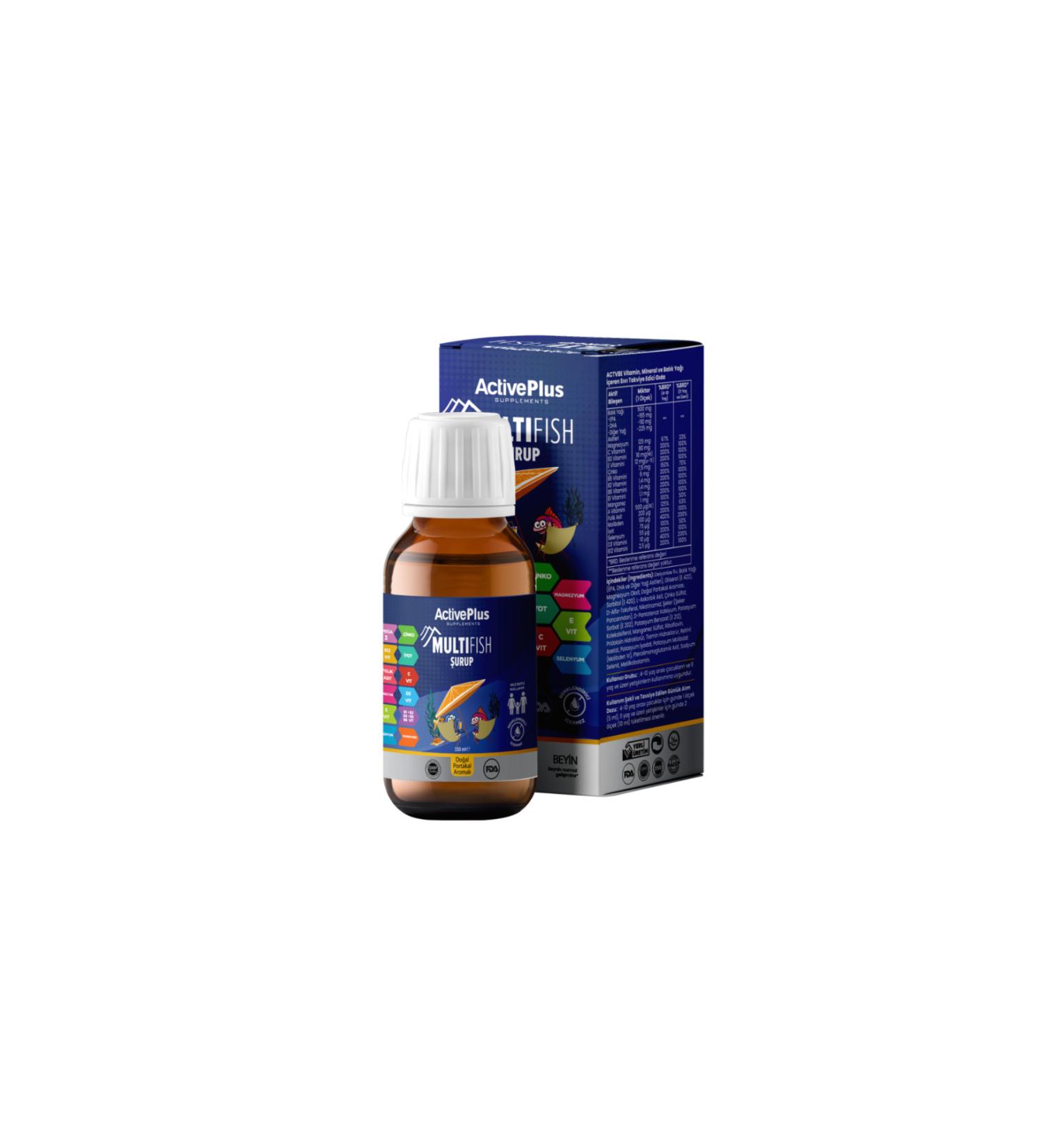 ActiveBee Supplements Multifish Omega-3 & Vitamin D Syrup - 150 ml