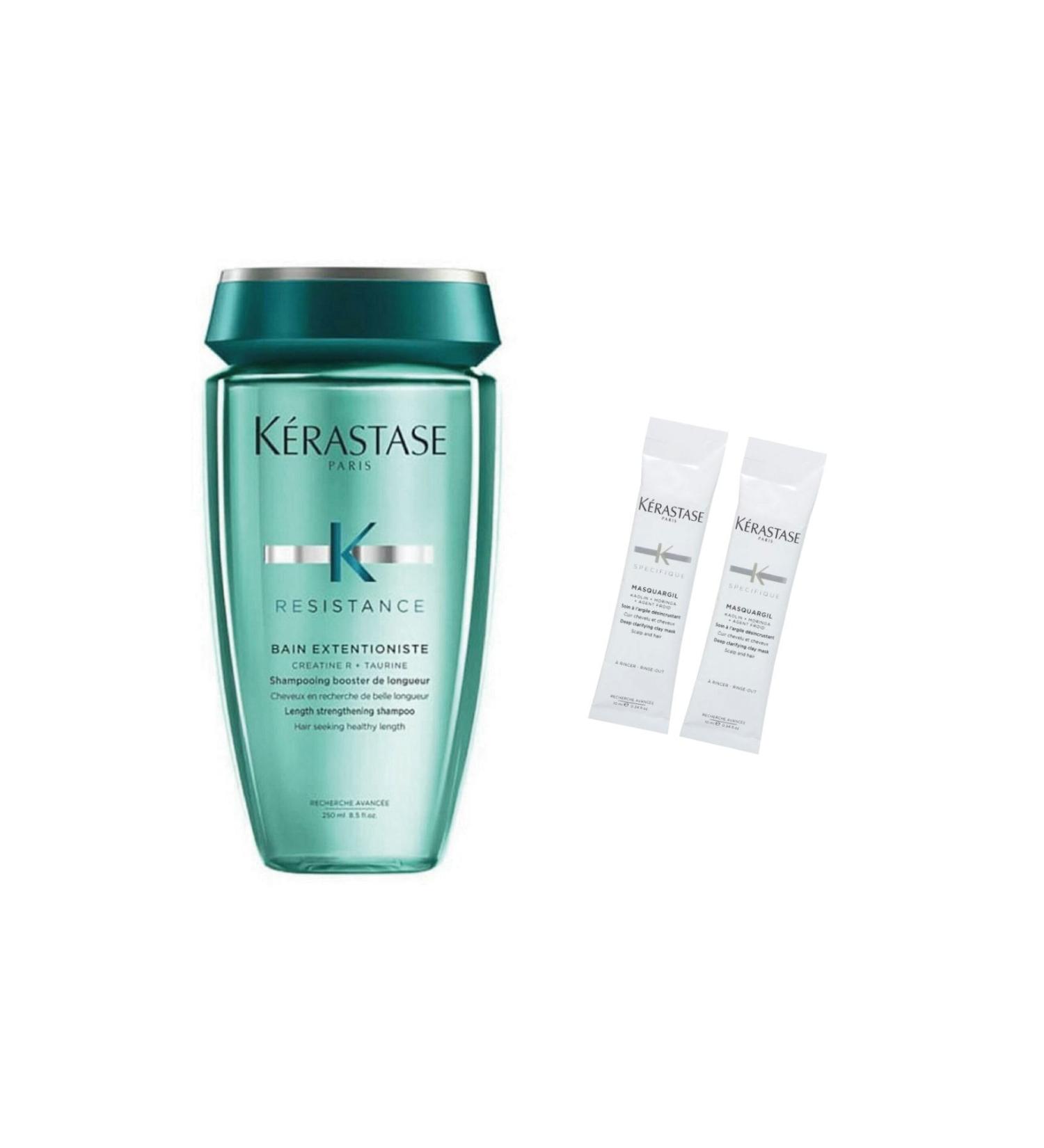 Kerastase Extentioniste Revitalizing Shampoo 250 ml Pre-Bath Clay Mask 2 X 10 ml