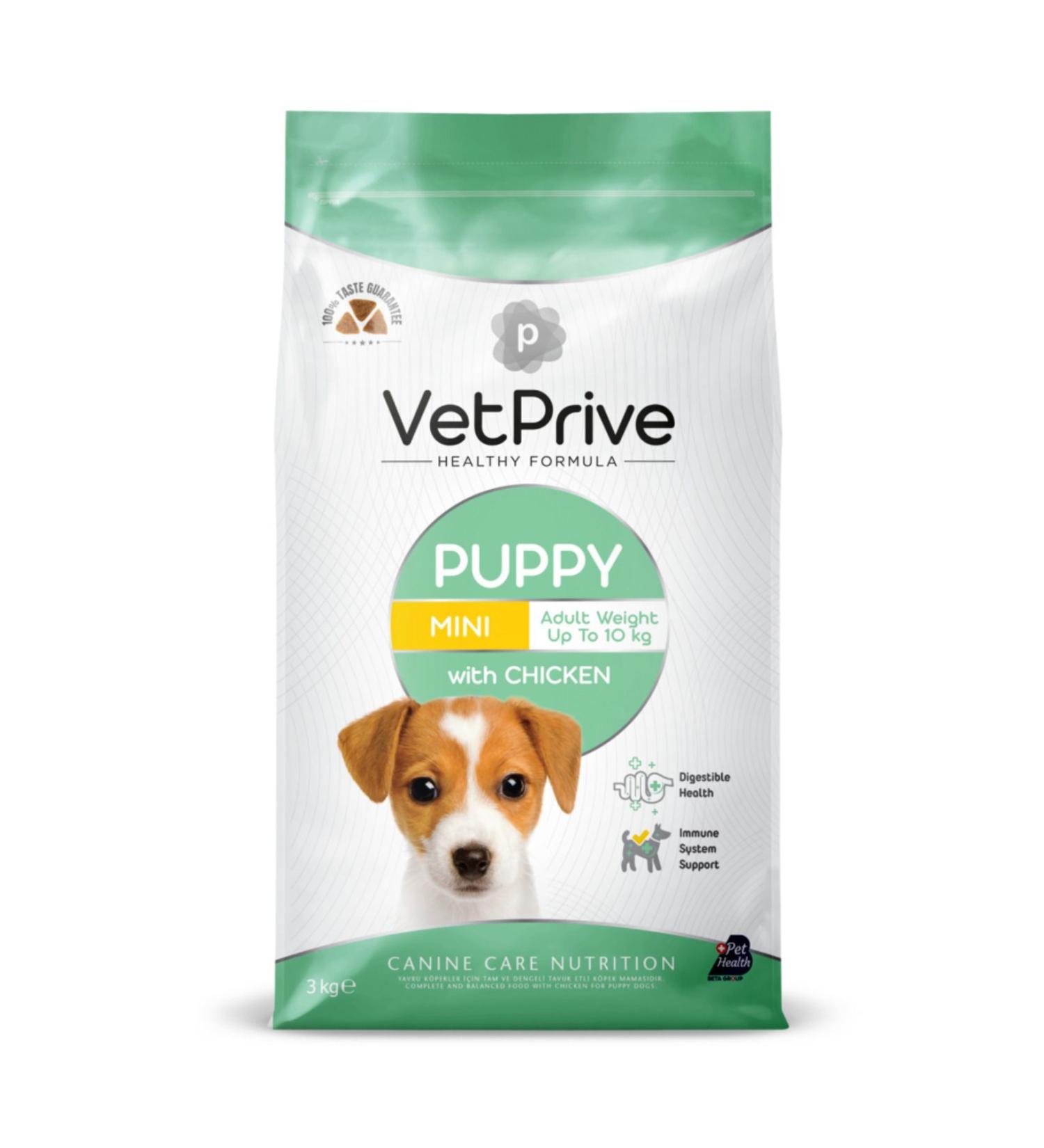 Vets Best Vet Prive Chicken Mini & Small Breed Puppy Food 3kg