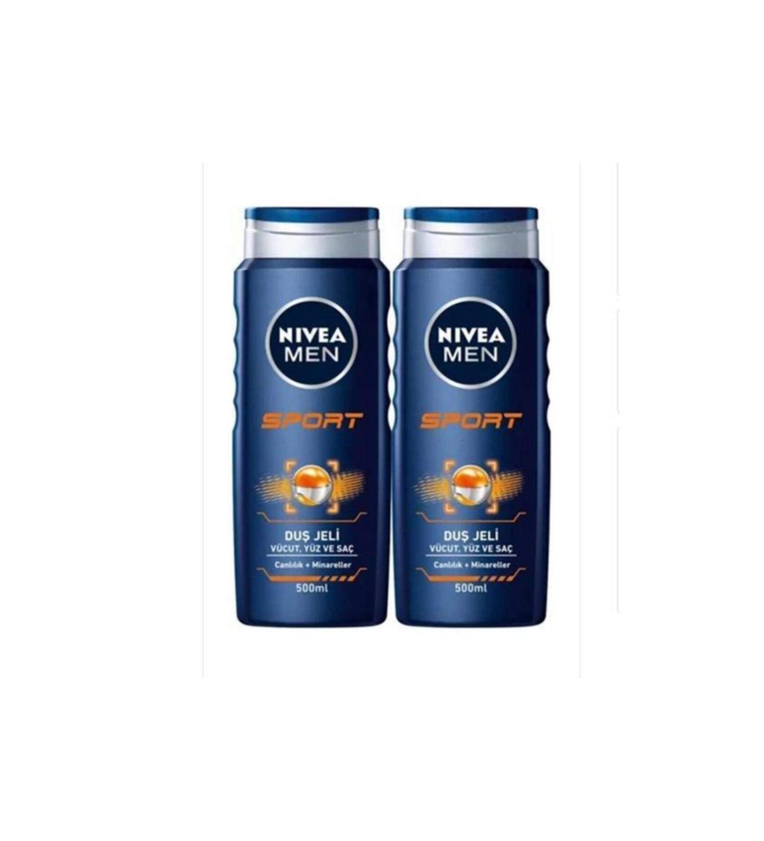 NIVEA Men Sport Shower Gel 500 Ml 2 Pack