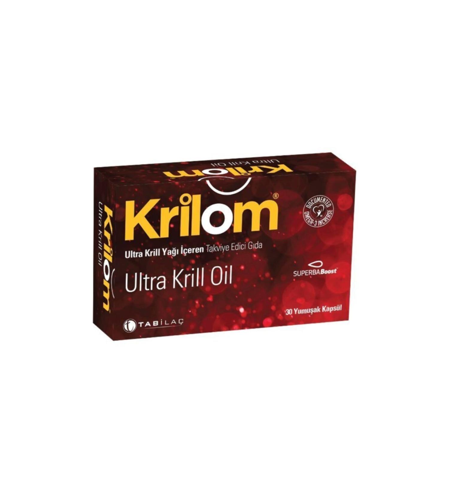 Tab la Krilom Ultra Krill Oil Food Supplement 30 Softgels
