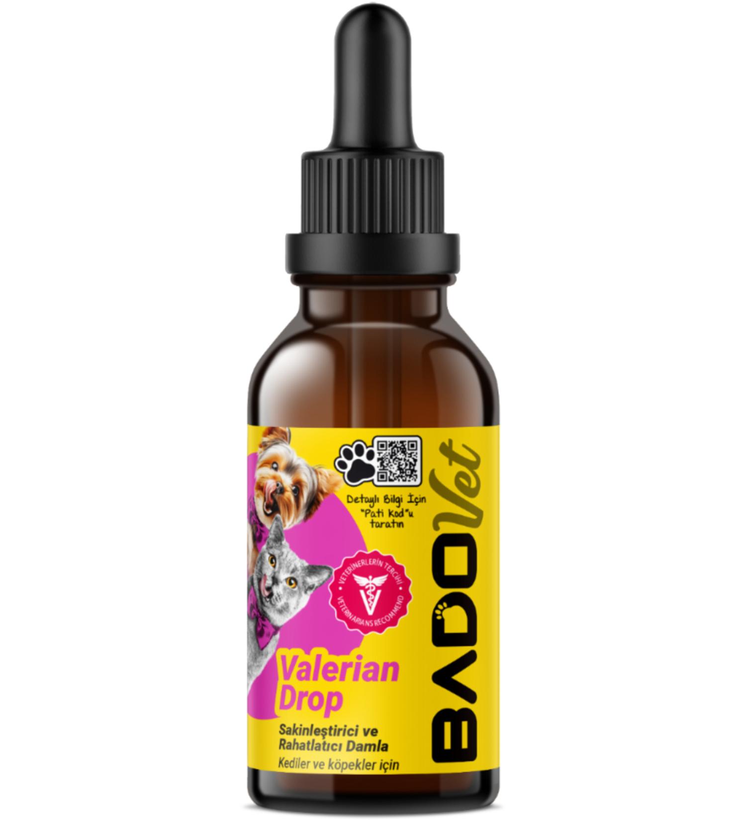 Bado Valerian Drop Calming Drops for Cats and Dogs 50 ml