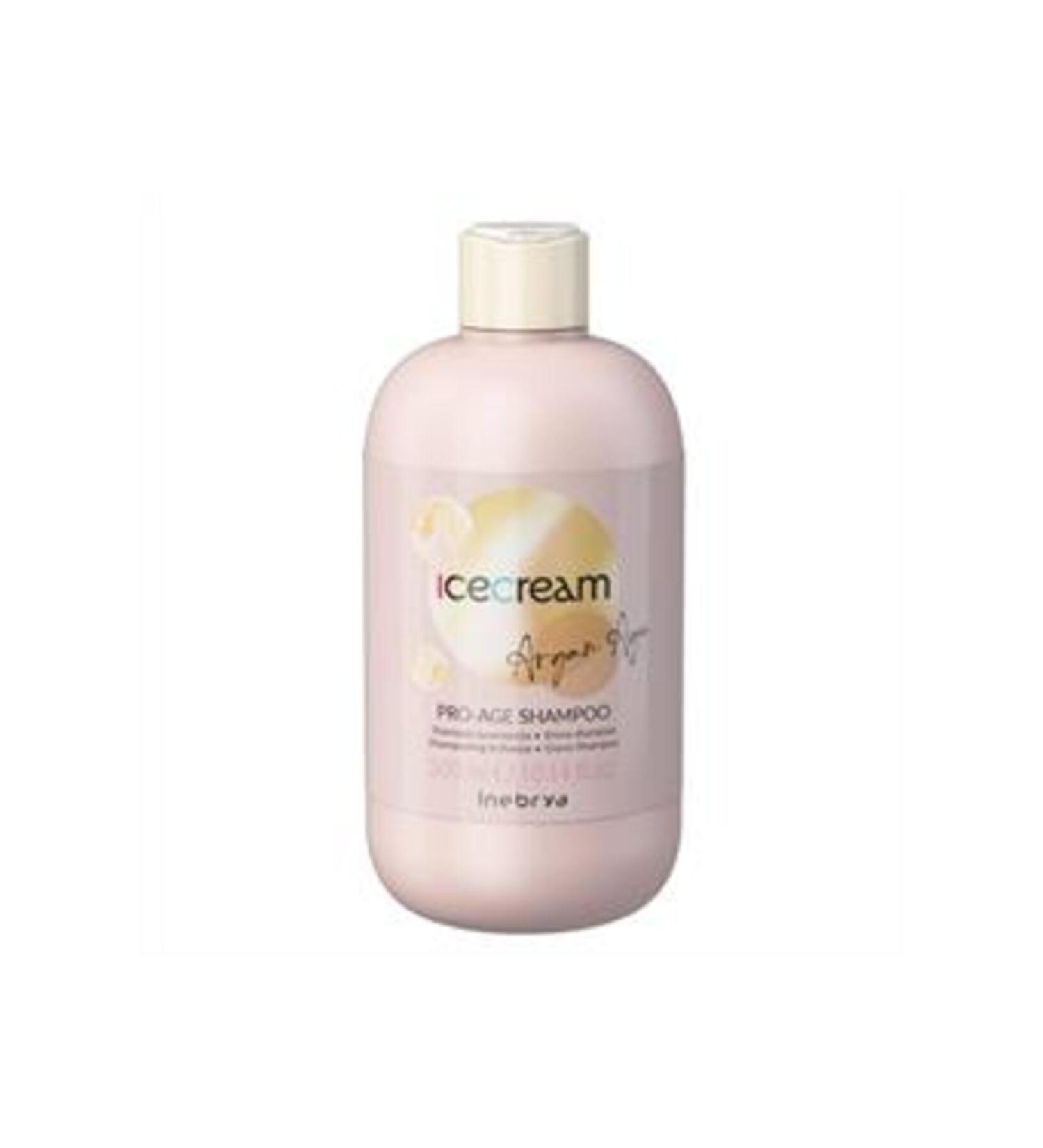 Inebrya Ice Cream Argan Age Pro-Age Argan Oil Shampoo 300ml (SINGLE)