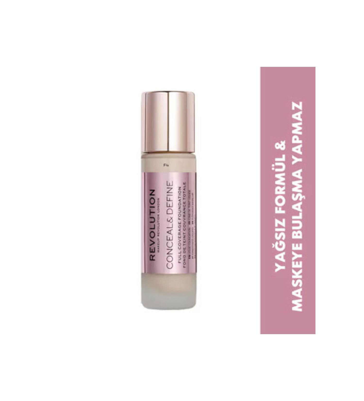 Revolution Conceal & Define Foundation F4