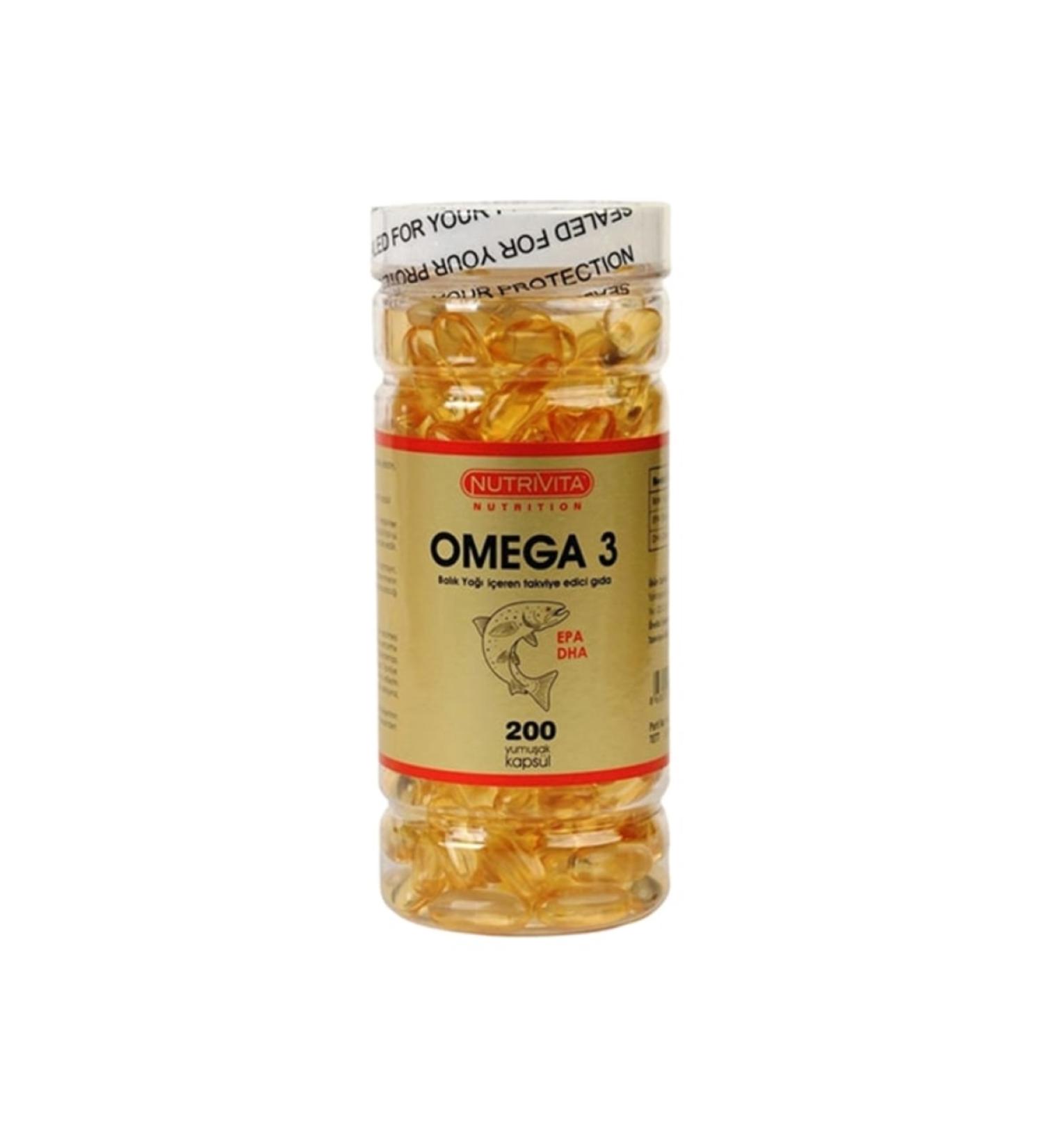 Nutrivita Nutrition Omega 3 Fish Oil 1000 Mg 200 Capsules