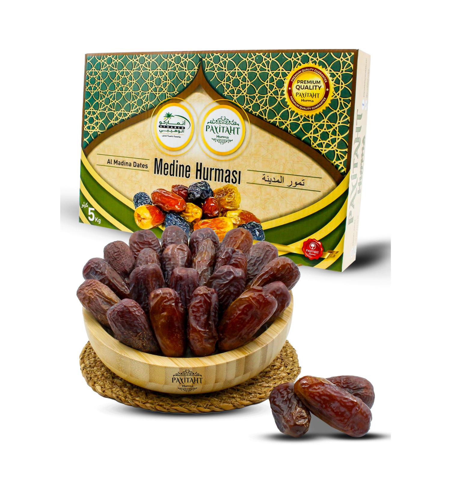 Payitaht Dates Medina Amber Dates 5kg New Crop Full Fiber Depot Athlete Date Suitable for Diet - Buy Online on GoSupps.com