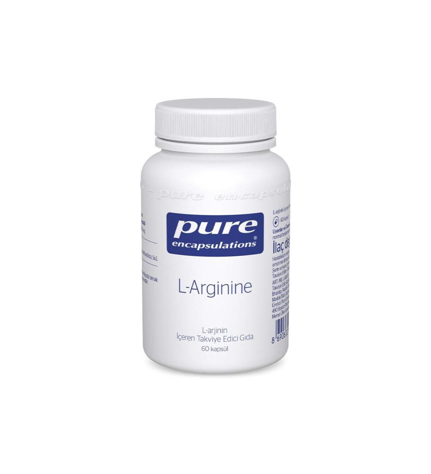 Pure Encapsulations L-arginine 60 Capsules