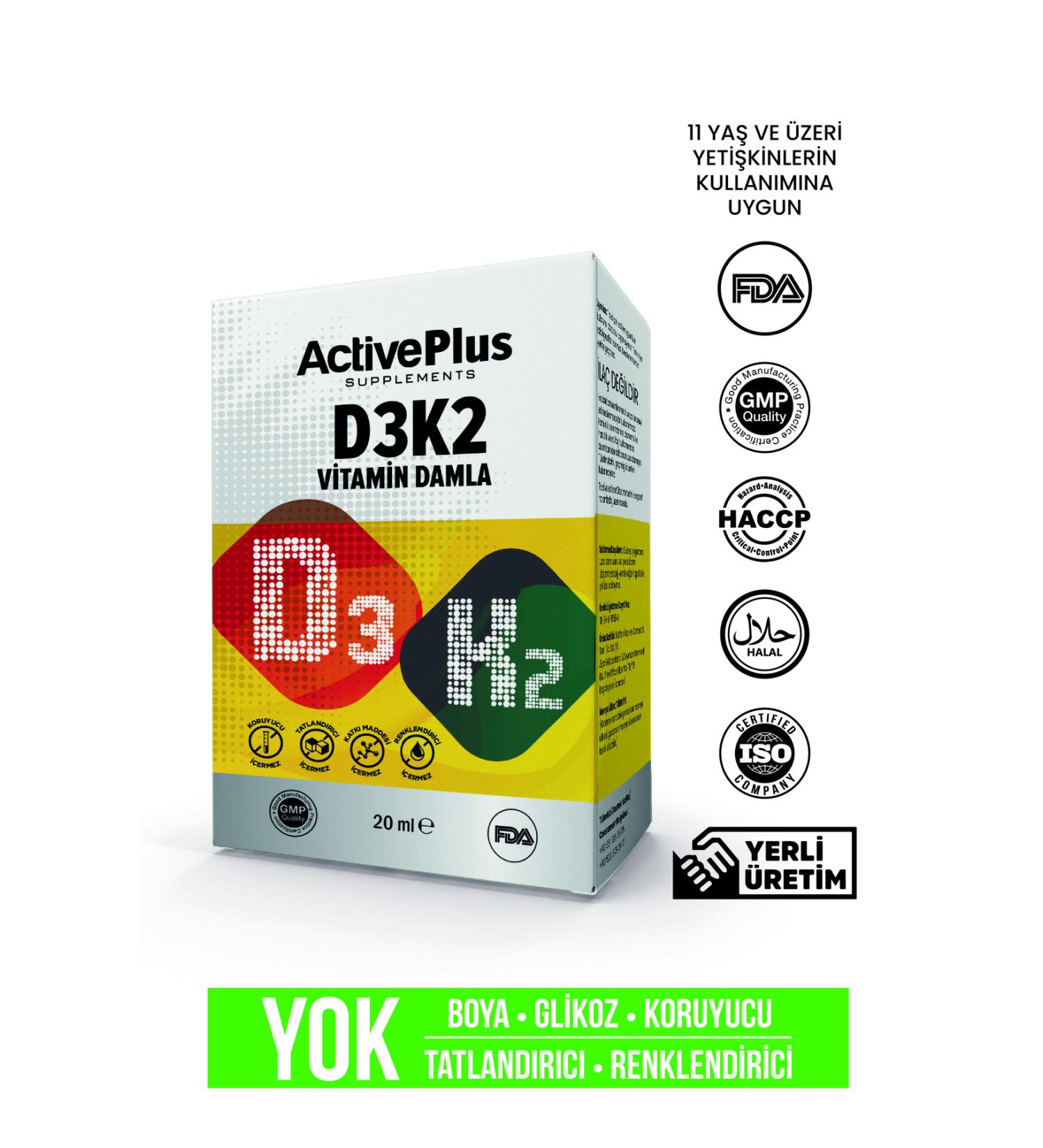 INKLINATUR ActivePlus D3-K2 Vitamin Drops - Buy Online on GoSupps.com
