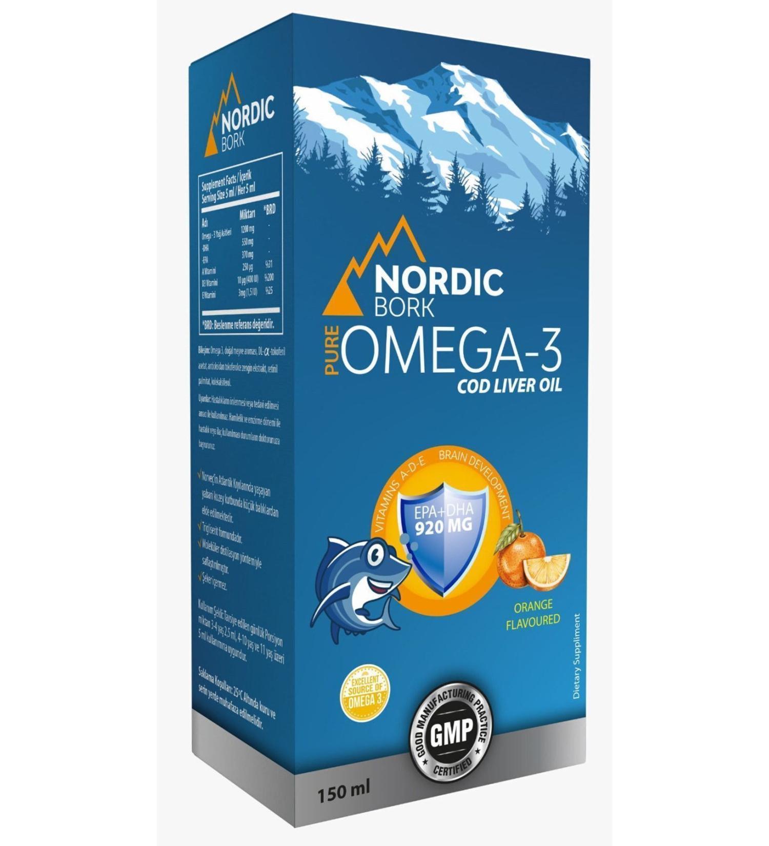 bork nordic Bork Pure Omega-3 150ml Syrup