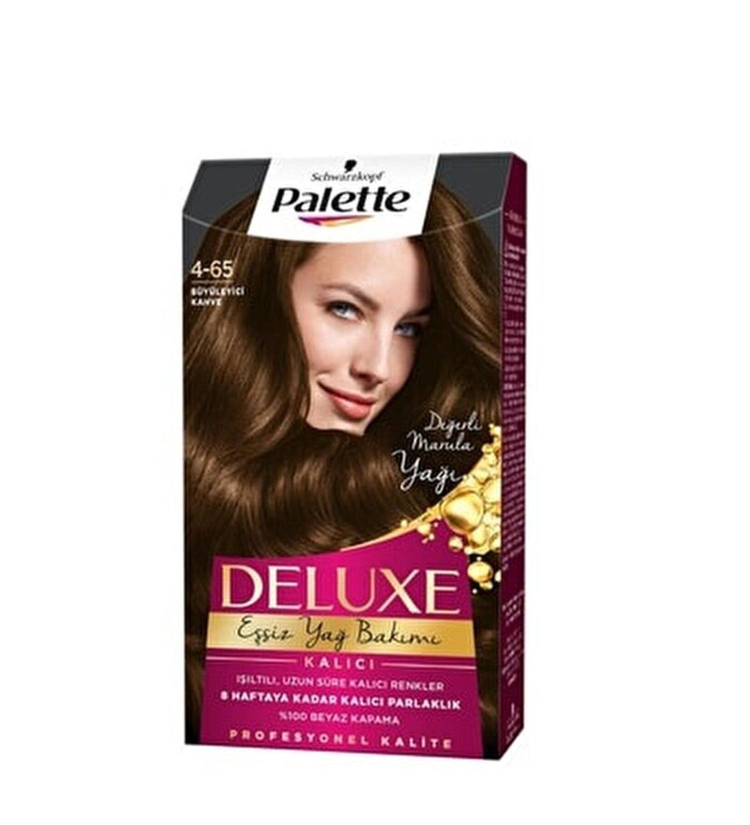Palette Deluxe Hair Dye 4.65 Fascinating Brown x 3 Pcs