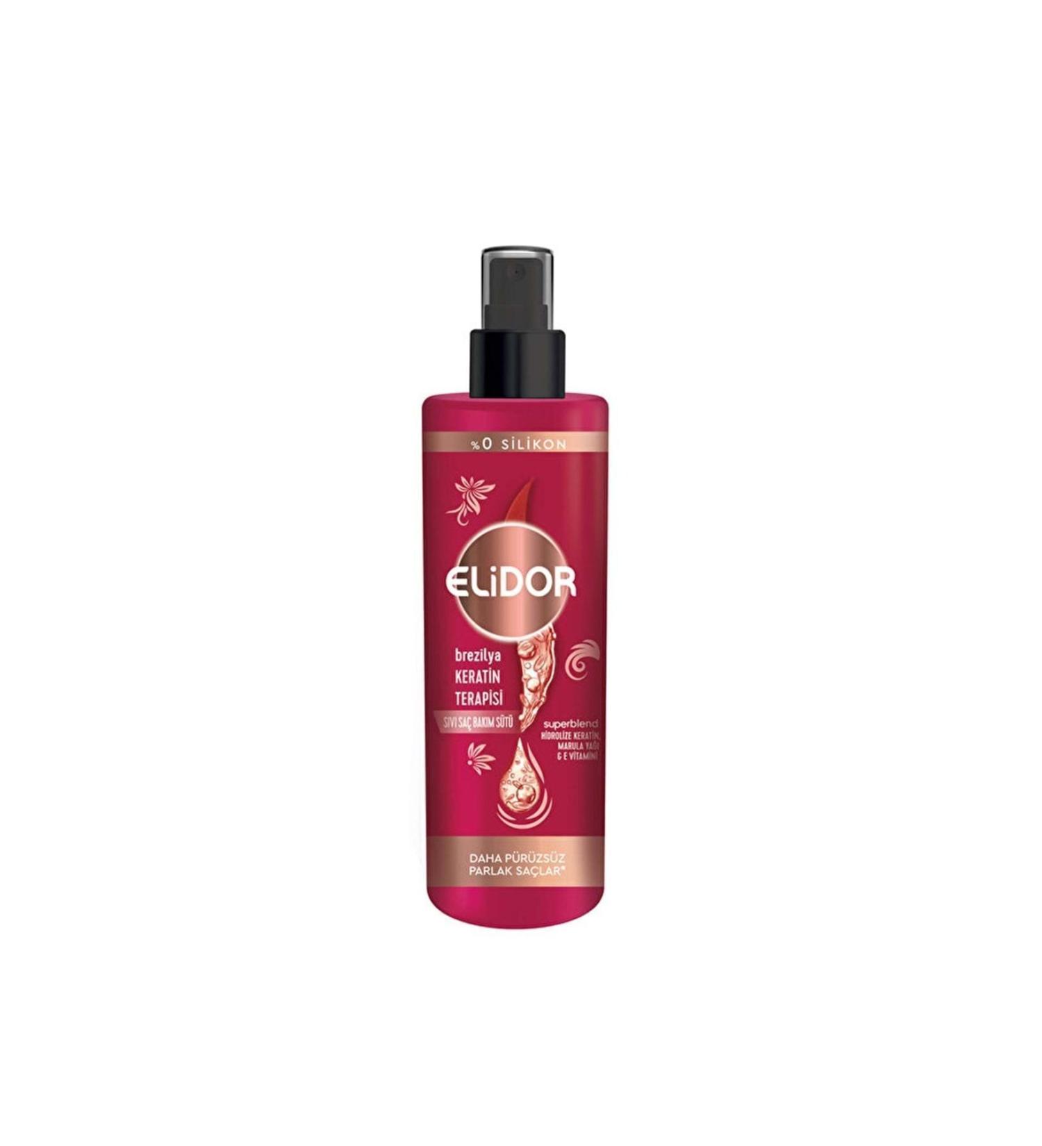 Elidor Brazilian Keratin Liquid Hair Care Milk 200 ml - Buy Online on GoSupps.com