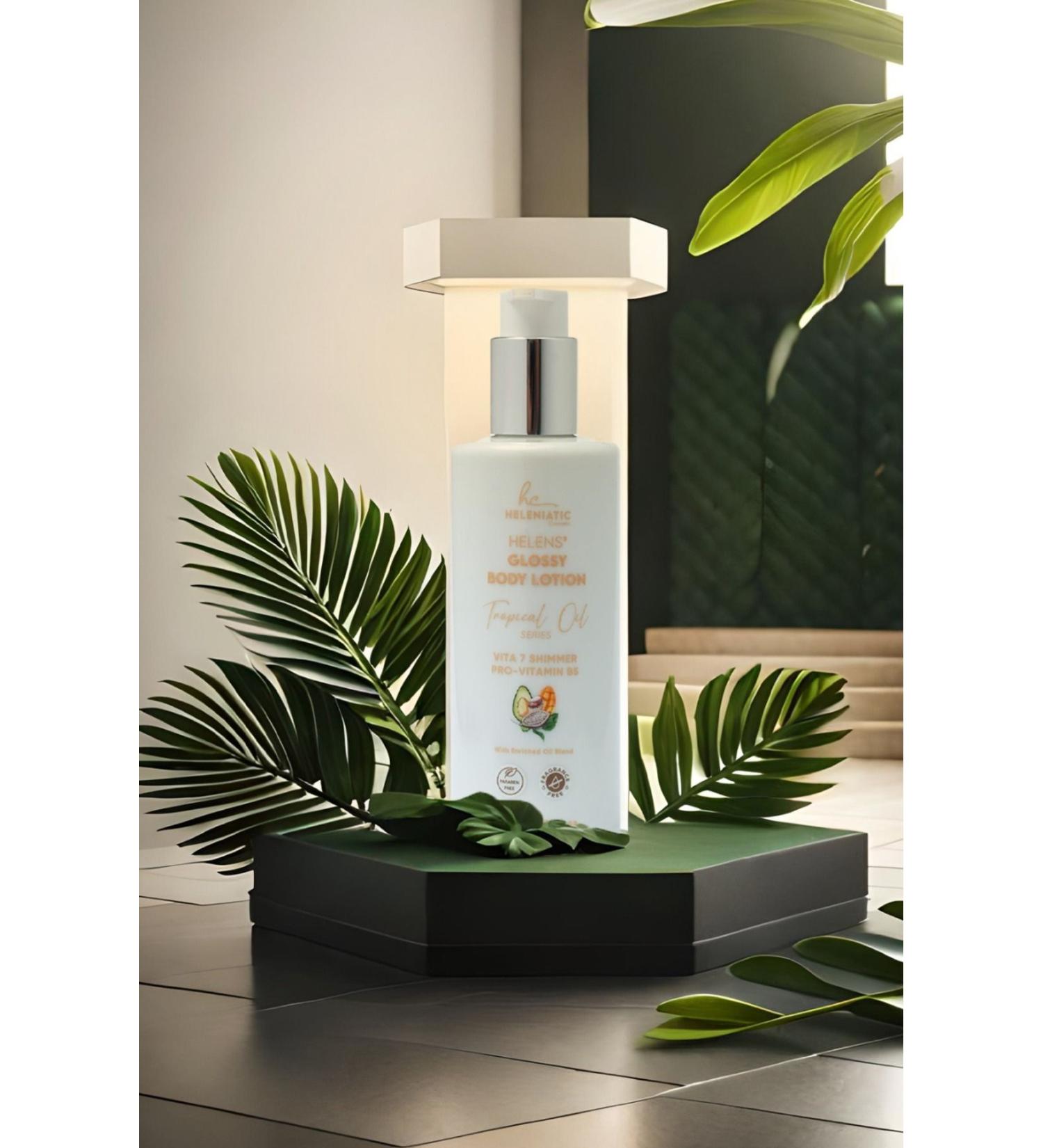 Heleniatic Cosmetic Helens' Glossy Body Lotion | Shiny Body Lotion | 250 ml | Moisturizing and Brightening Effect - Buy Online on GoSupps.com