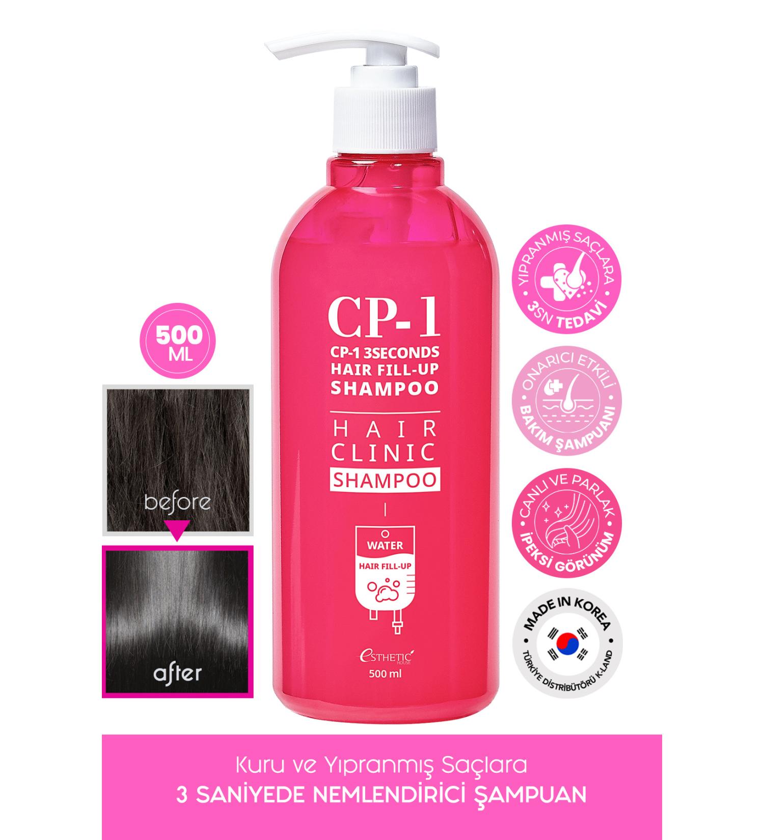 ESTHETIC HOUSE CP-1 Plumping Shampoo 3 Seconds Fill Up Shampoo 500 ML - Buy Online on GoSupps.com