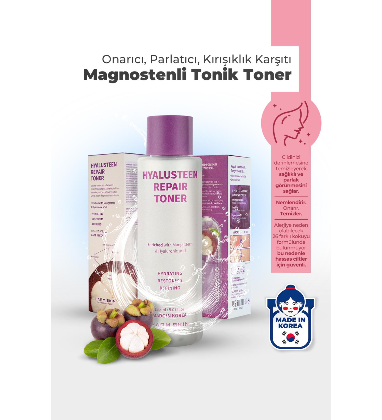farmskin Repairing and Anti-Wrinkle Brightening Korean Tonic with Mangosteen 150ml - Buy Online on GoSupps.com