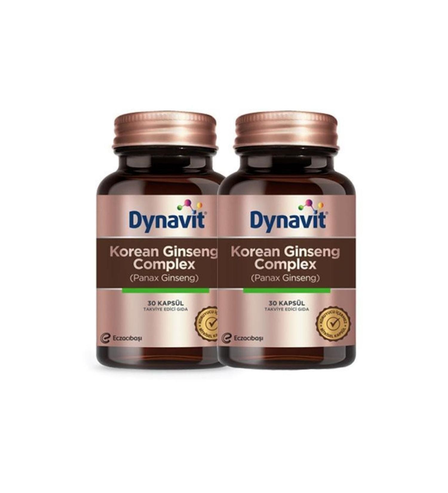 Dynavit Korean Ginseng Complex 30 Capsules 2 Pieces