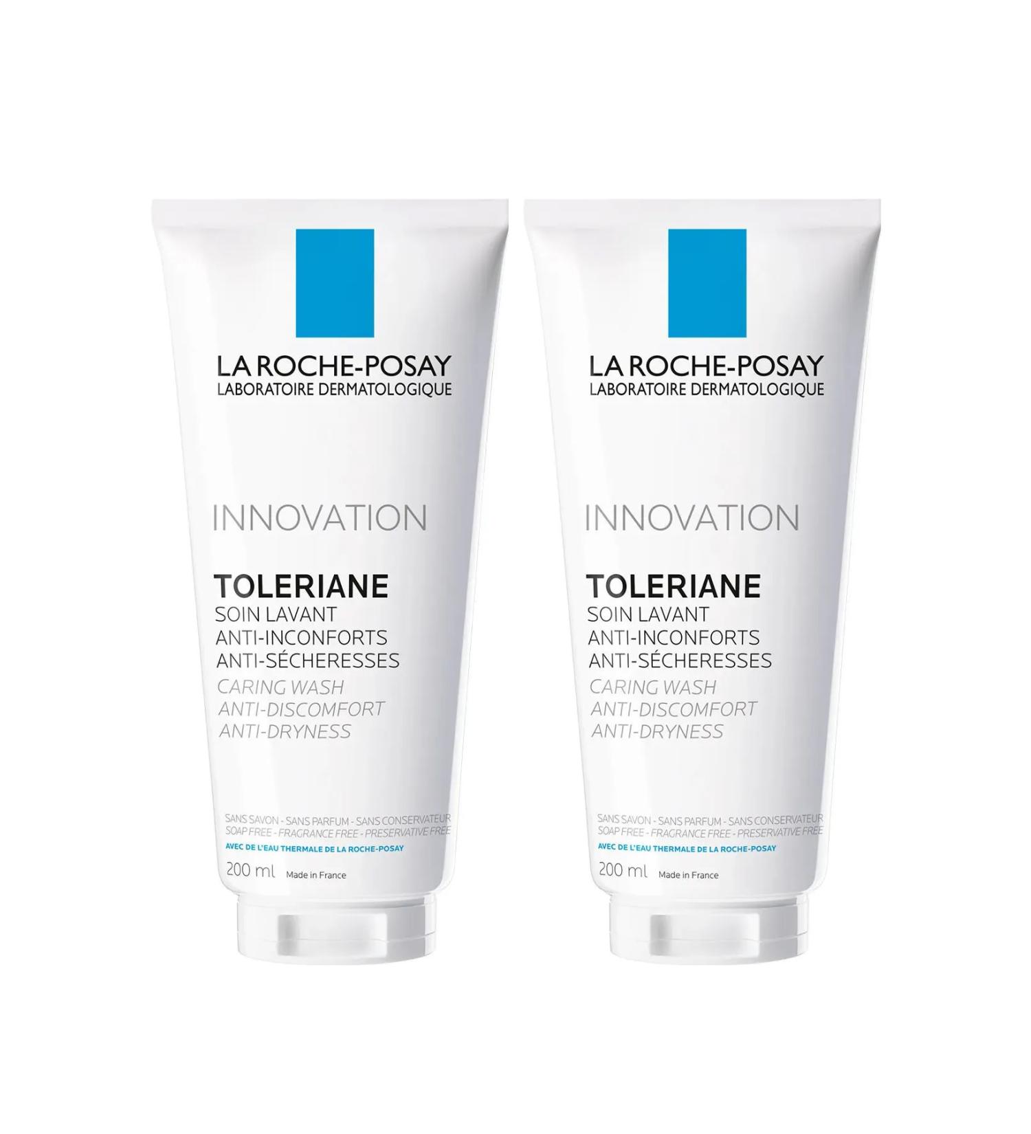La Roche Posay Toleriane Caring Wash Cleansing Gel 200ml X2