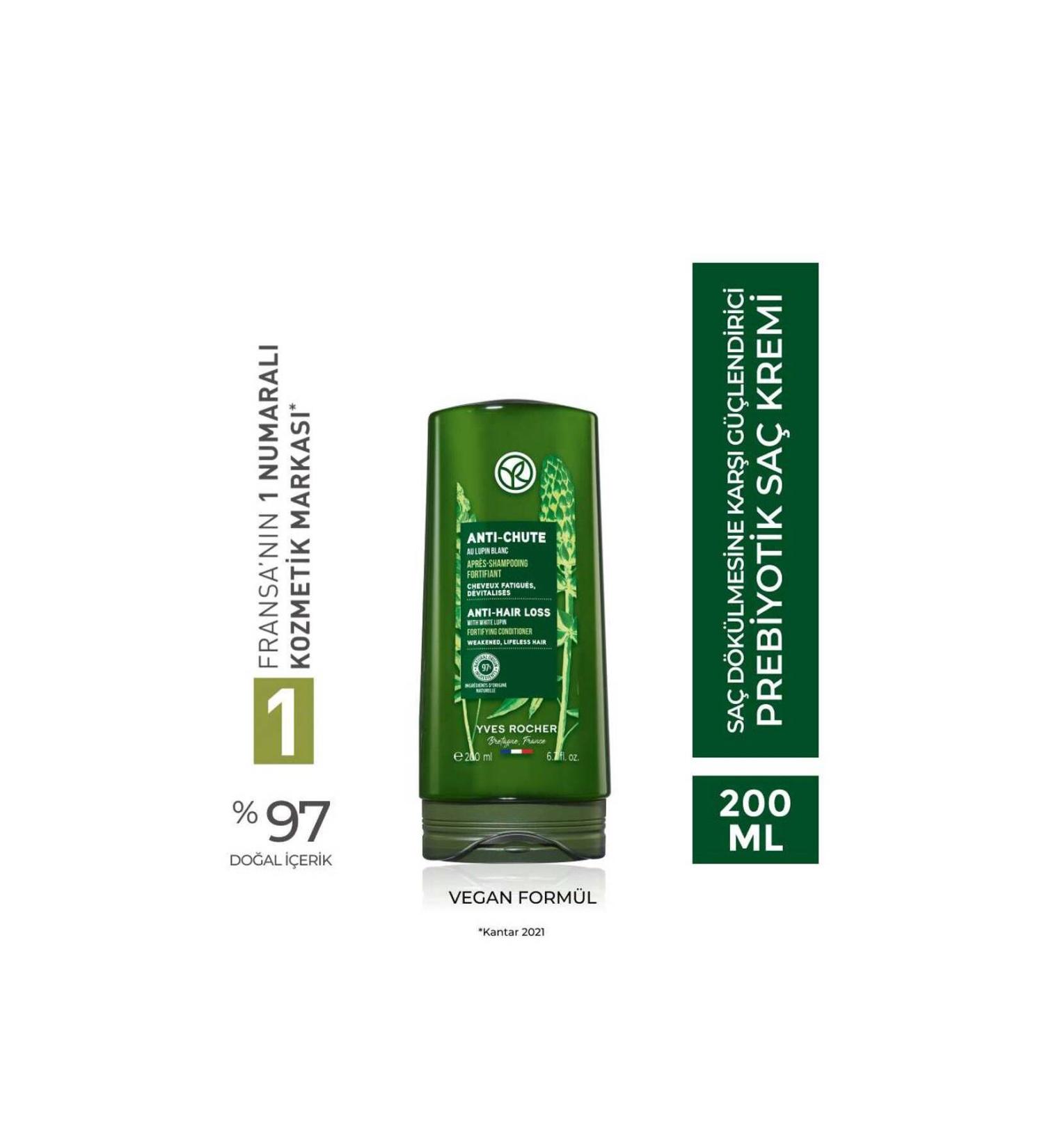 Yves Rocher Prebiotic Hair Conditioner - Anti-Hair Loss / Anti-Chute 200ml