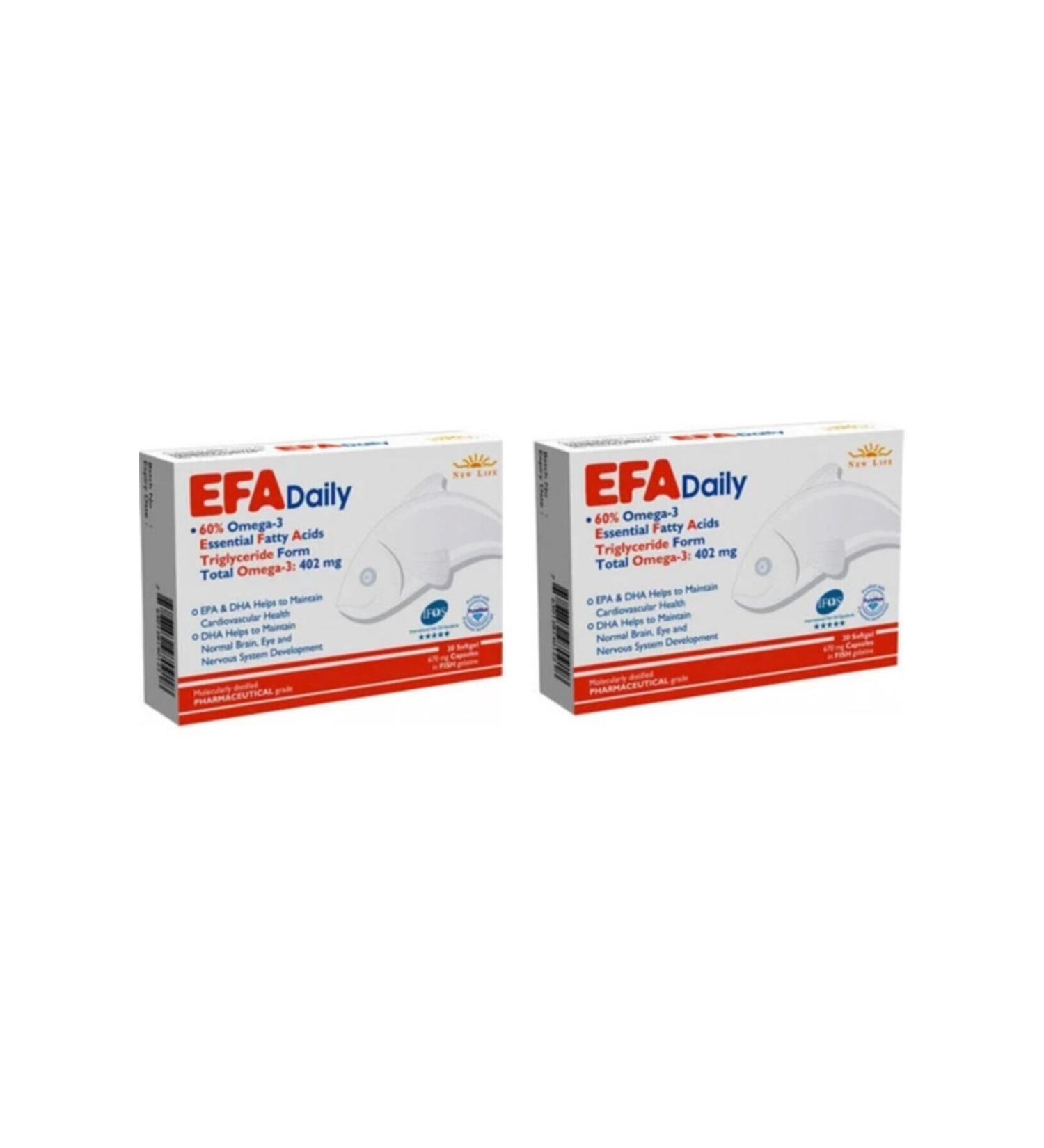 New Life Efa Daily 30 Capsules 2 Pieces