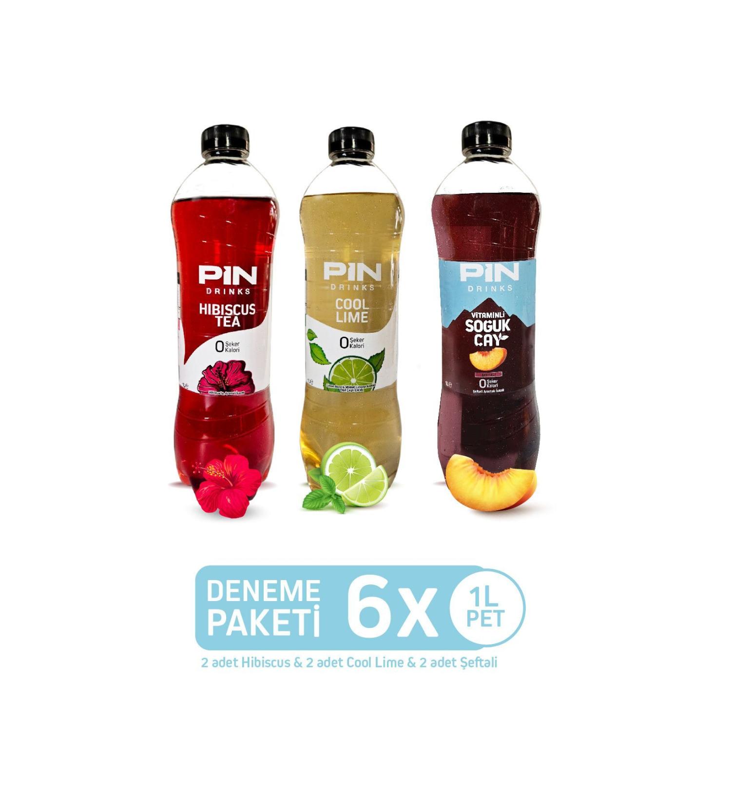 Pin Hibiscus Tea & Cool Lime & Peach Iced Tea Trial Pack - Sugar Free & Calorie Free 6 Pieces X 1 Liter - Buy Online on GoSupps.com
