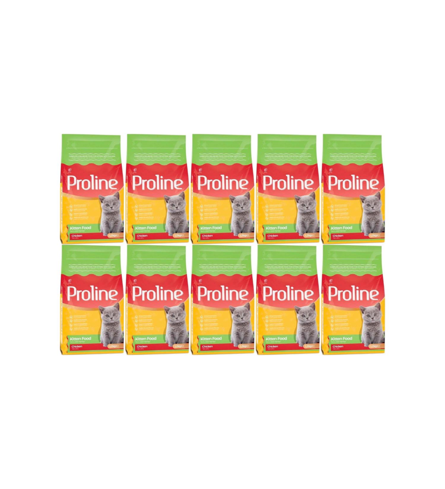 Proline Chicken Kitten Cat Food 1.2kg - 10 Pieces