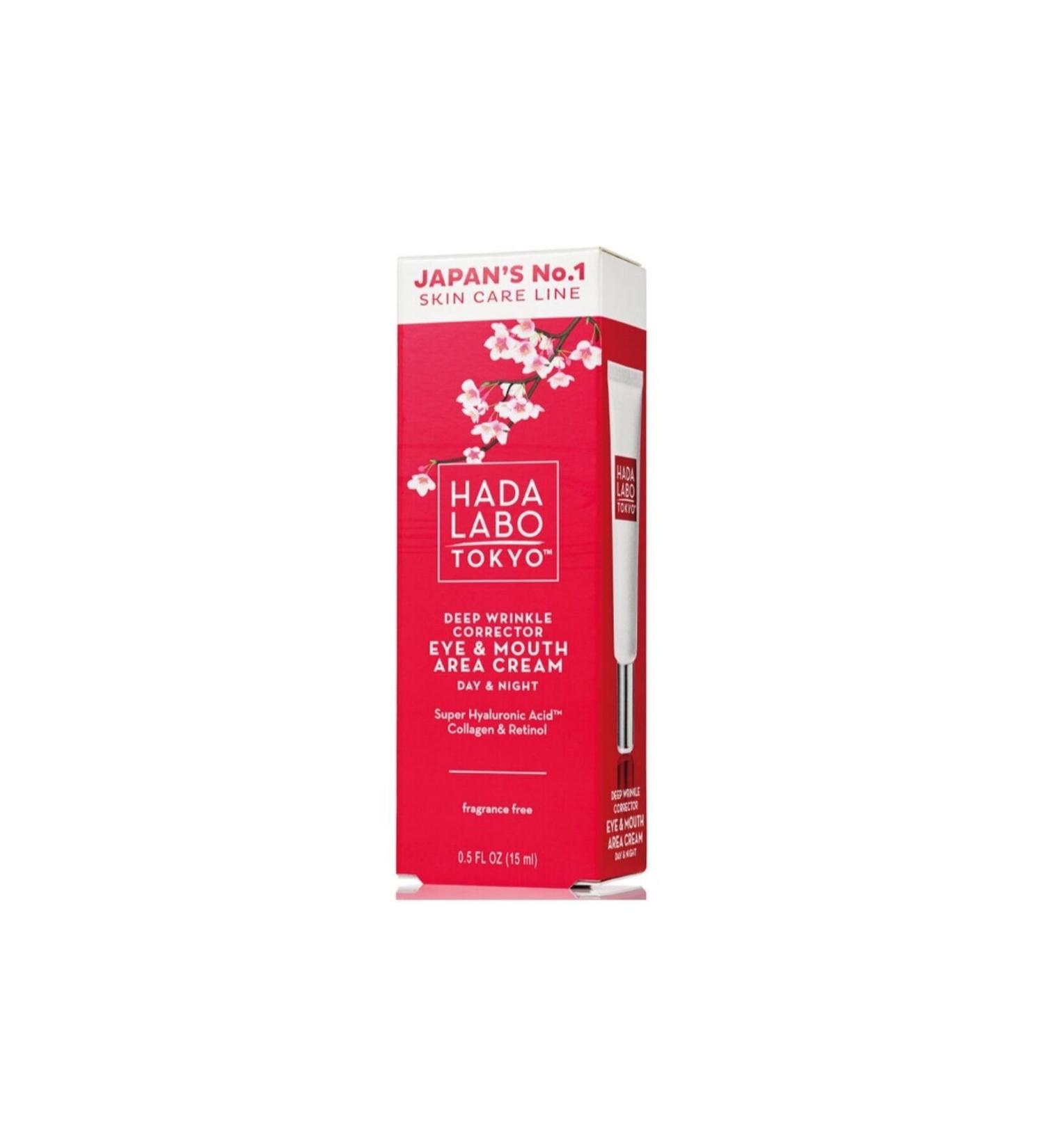 Hada Labo Tokyo Eye and Mouth Contour Anti-Wrinkle Cream 15 ml - Buy Online on GoSupps.com