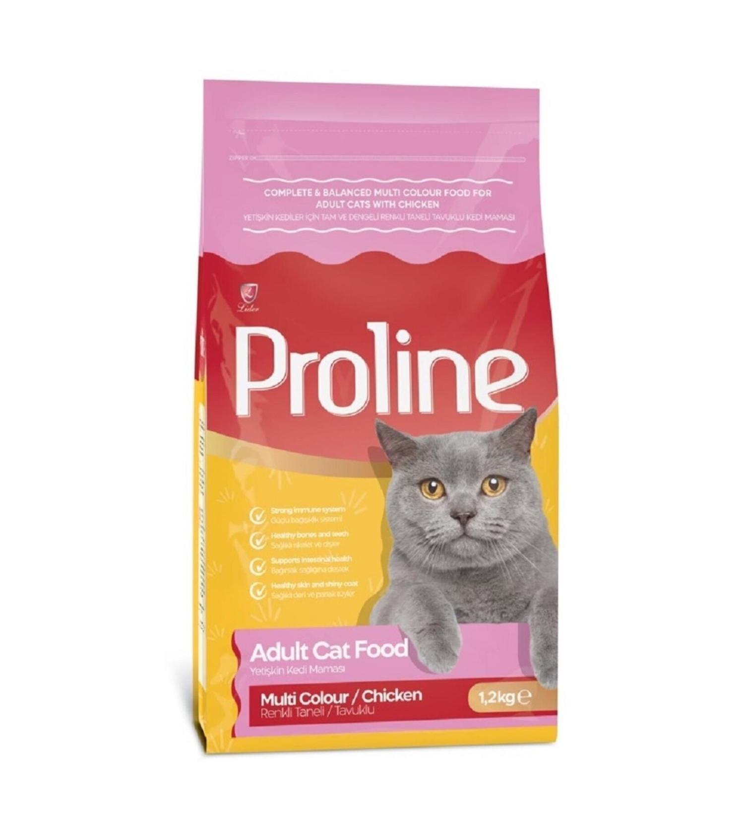 Proline Proline Colored Chicken Adult Cat Food 1.2 Kg