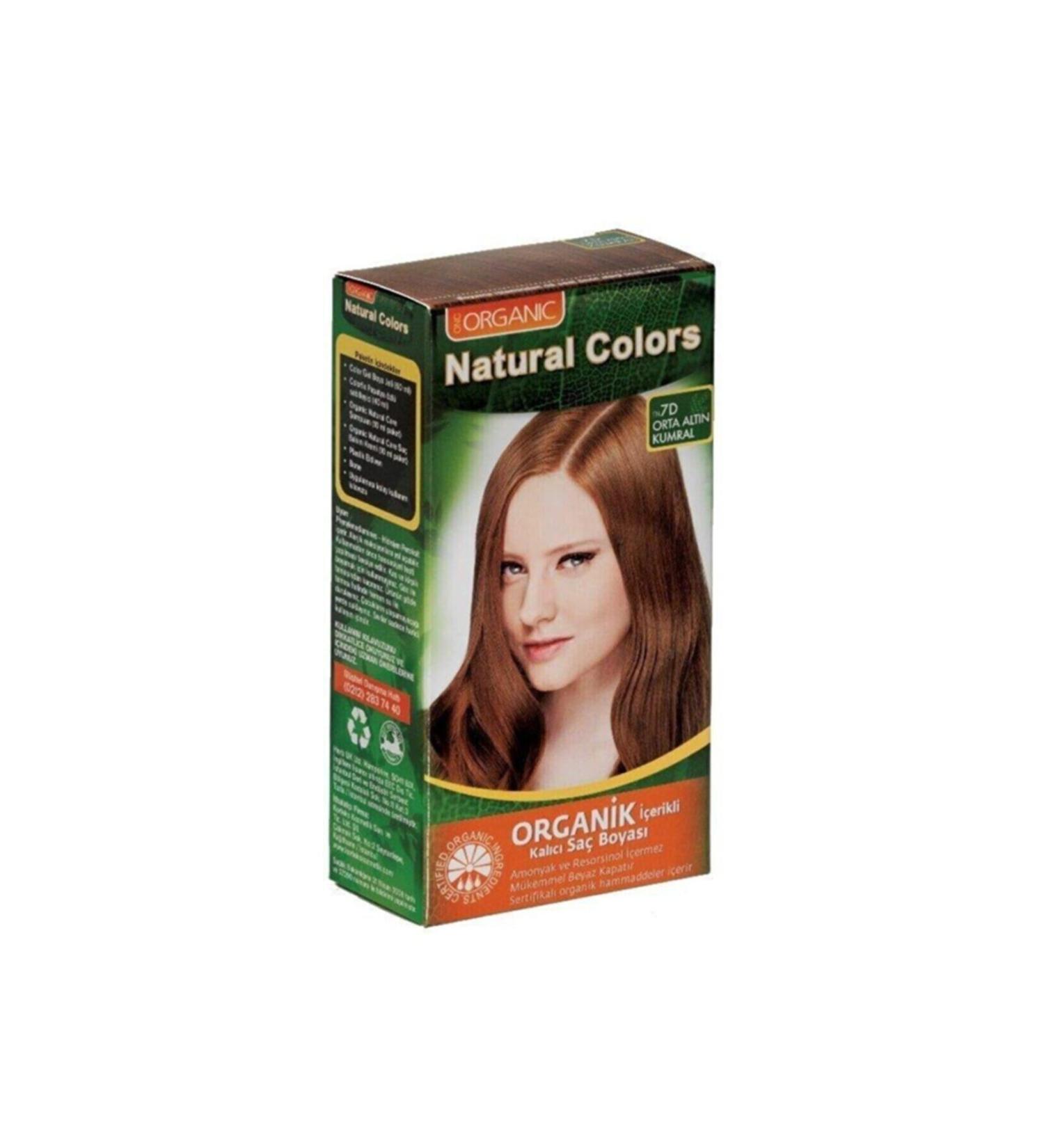Organic Organic Natural Colors Hair Dye 7d Medium Golden Blonde
