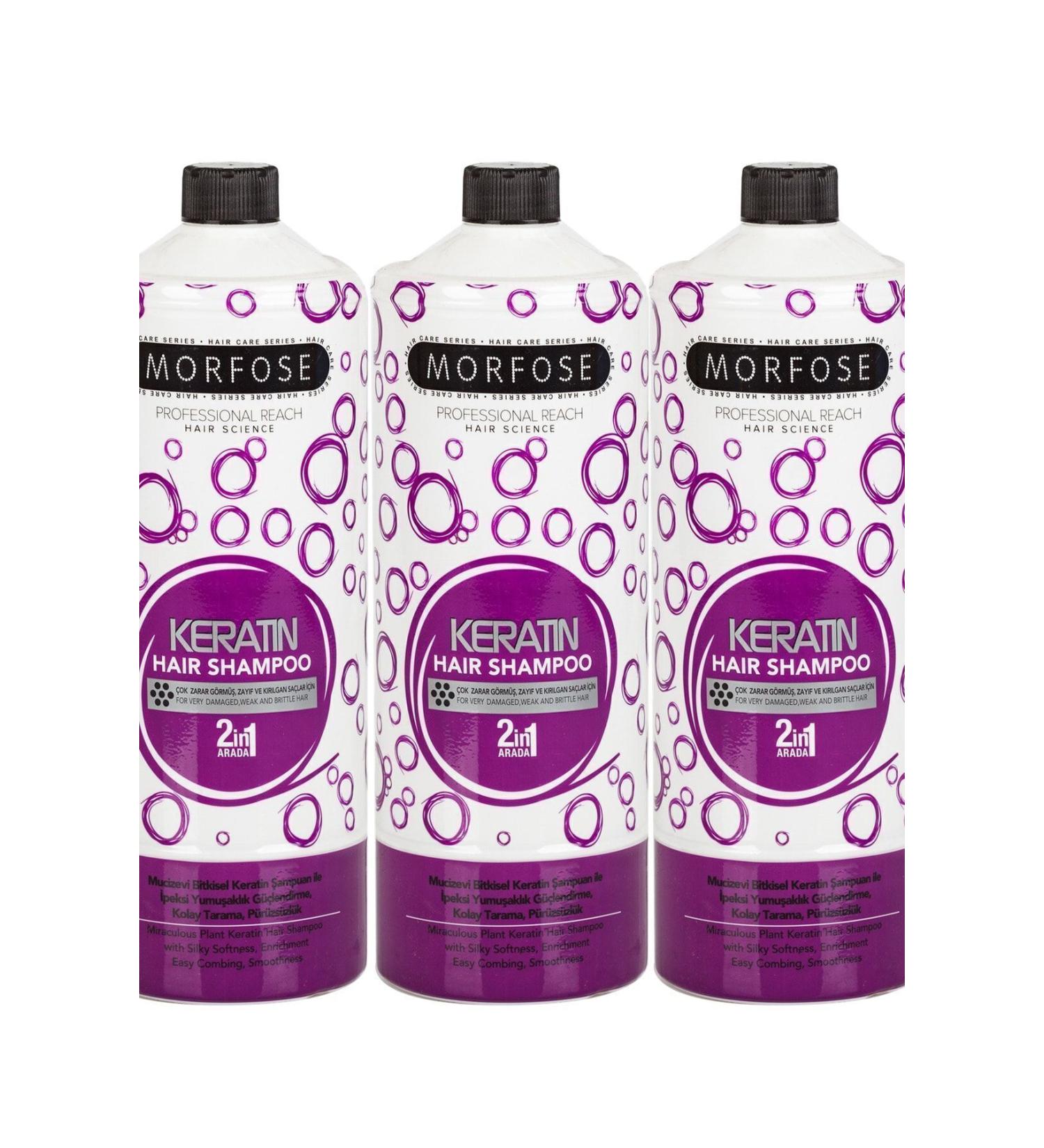 Morfose Keratin Shampoo 1000ml 3 Pieces