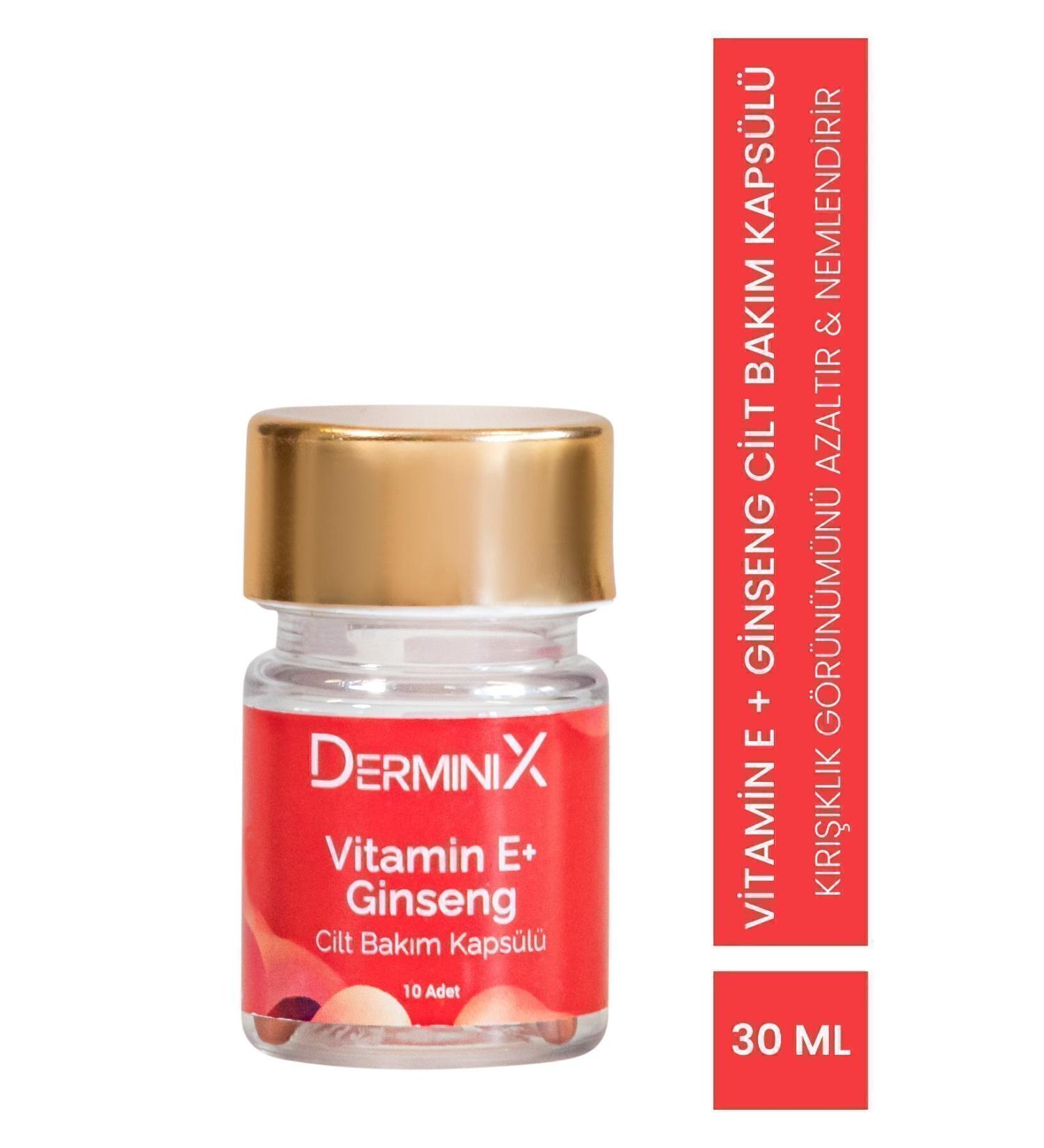 Derminix Vitamin E Ginseng Skin Care Capsule - Buy Online on GoSupps.com