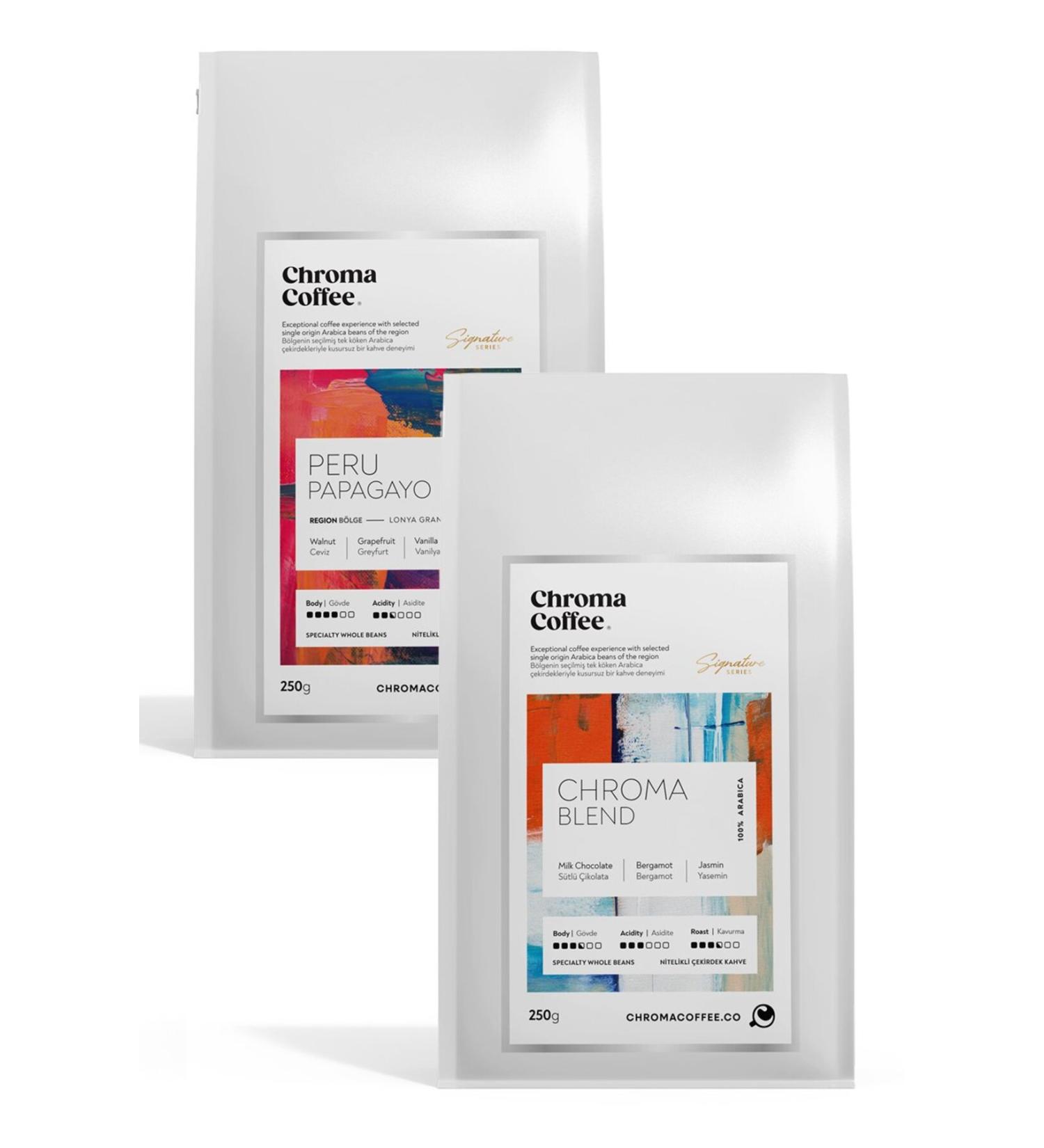 Chroma Coffee Signature Series Bean Coffee Set-3 0 Qualified Arabica 2x250gr