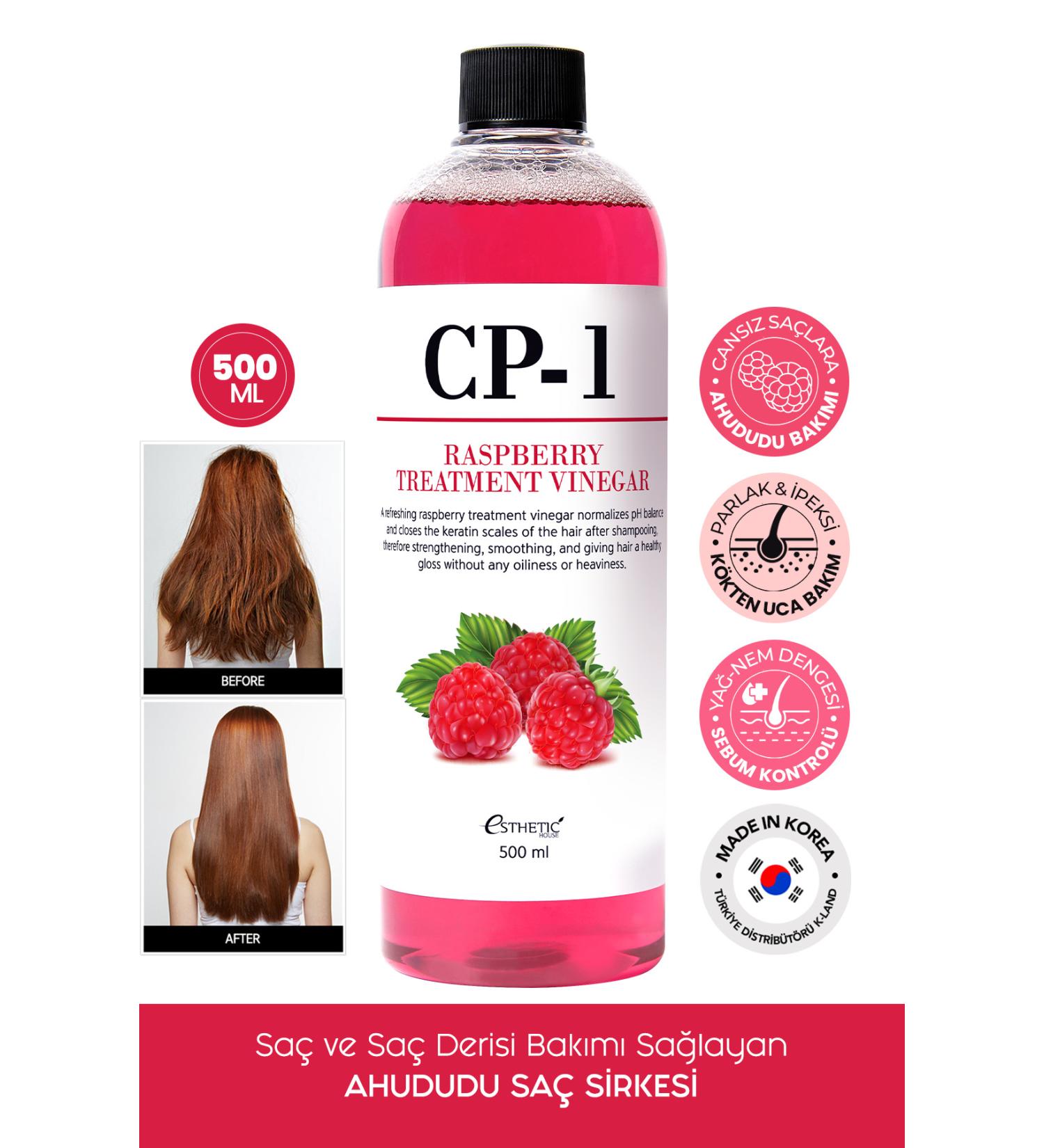ESTHETIC HOUSE CP-1 Hair and Scalp Care Raspberry Vinegar Raspberry Treatment Vinegar 500 ML - Buy Online on GoSupps.com