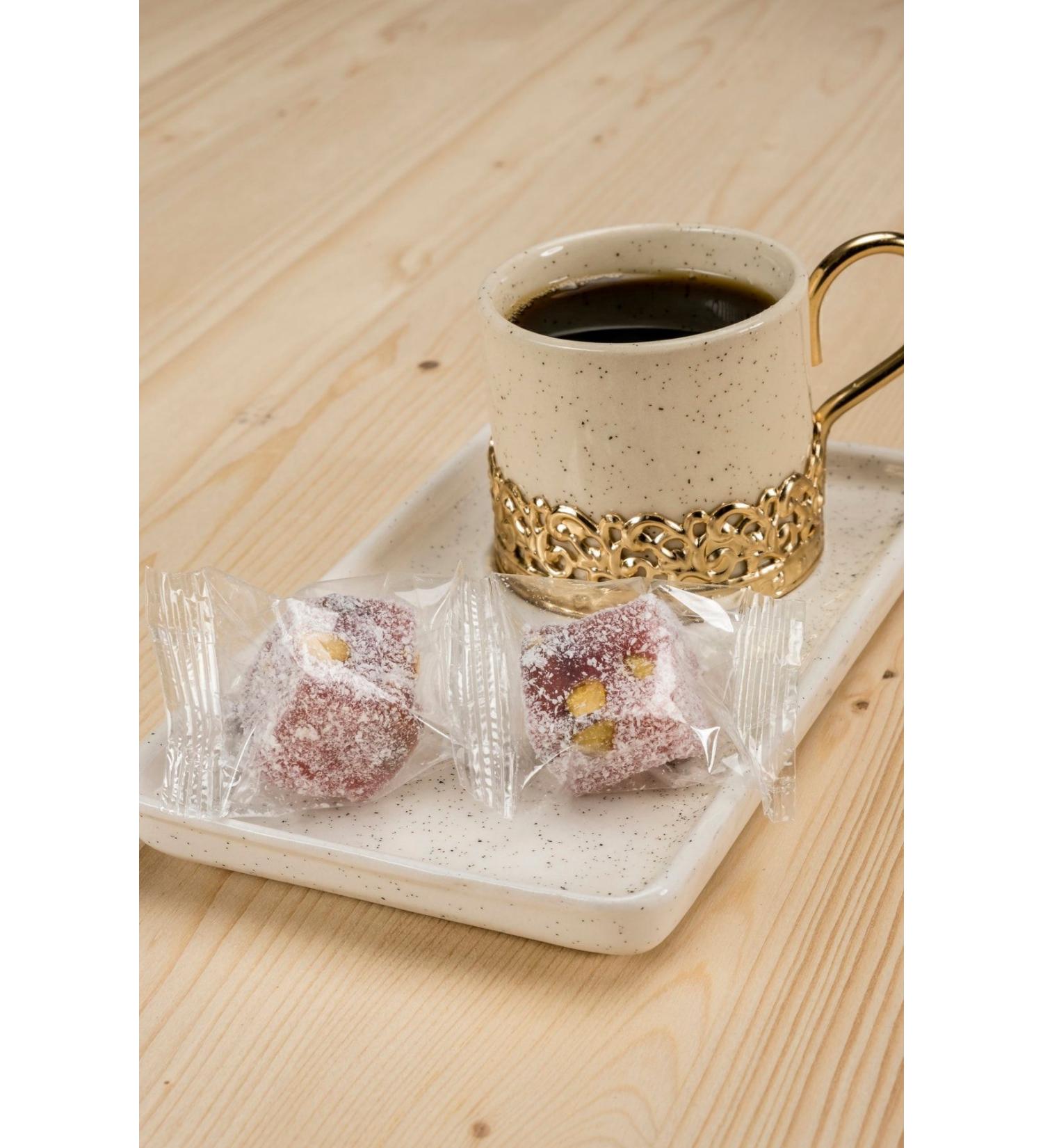 HANEZAN Pomegranate Flavored Pistachio Double Roasted Turkish Delight 1 Kg (Individually Bagged) - Buy Online on GoSupps.com