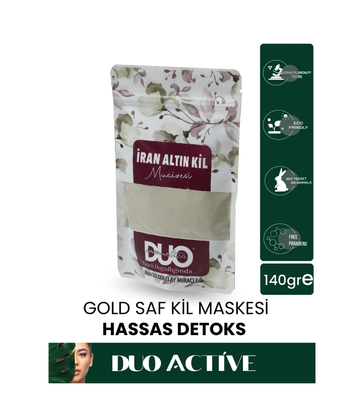 duo pure active gold pure clay mask gentle detox mask - Buy Online on GoSupps.com