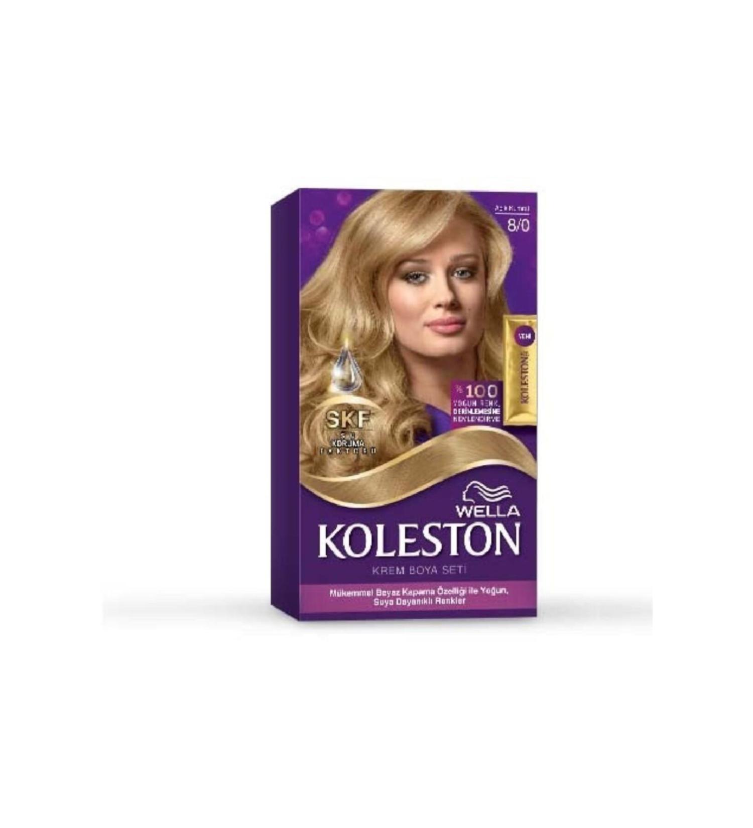 Wella Hair Color Set 8.0 Light Blonde