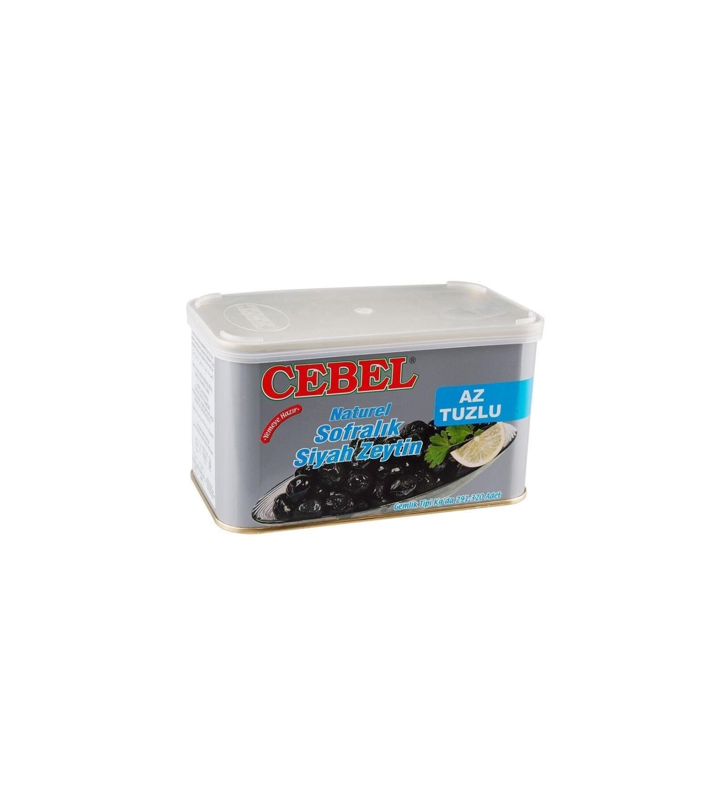 Cebel Black Olives Less Salty 750gr