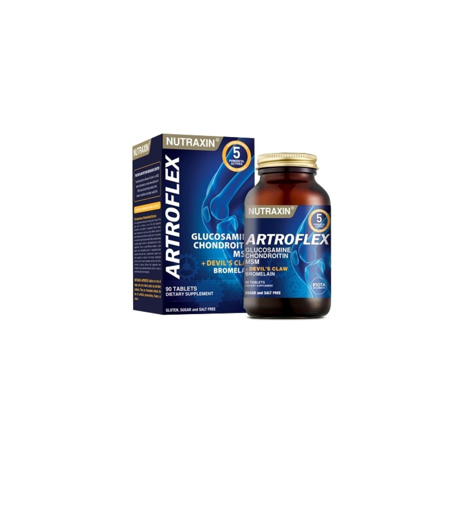 Nutraxin Artroflex 90 Tablets Without Preservatives and Sweeteners
