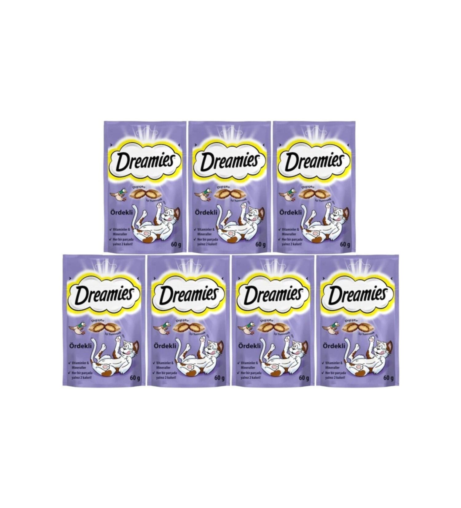 Dreamies Duck Cat Reward Food 60 Gr 7 Pieces