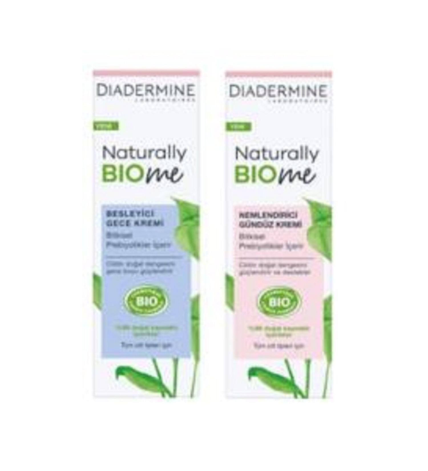 Diadermine Naturally Biome Moisturizing Day and Night Cream 50 Ml. X 2 Pieces