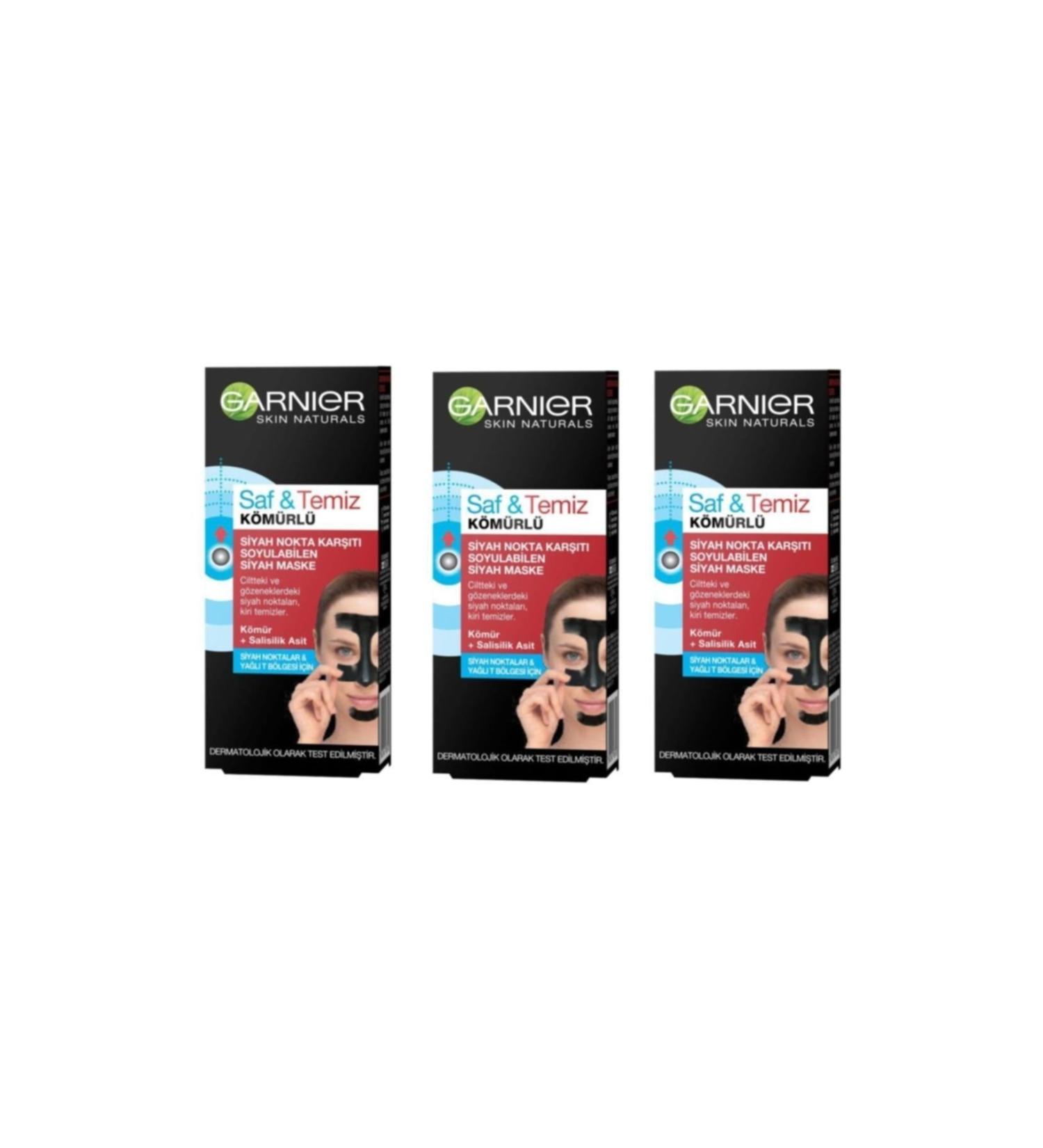Garnier Charcoal Anti-Blackhead Peel-Off Mask 3x50ml